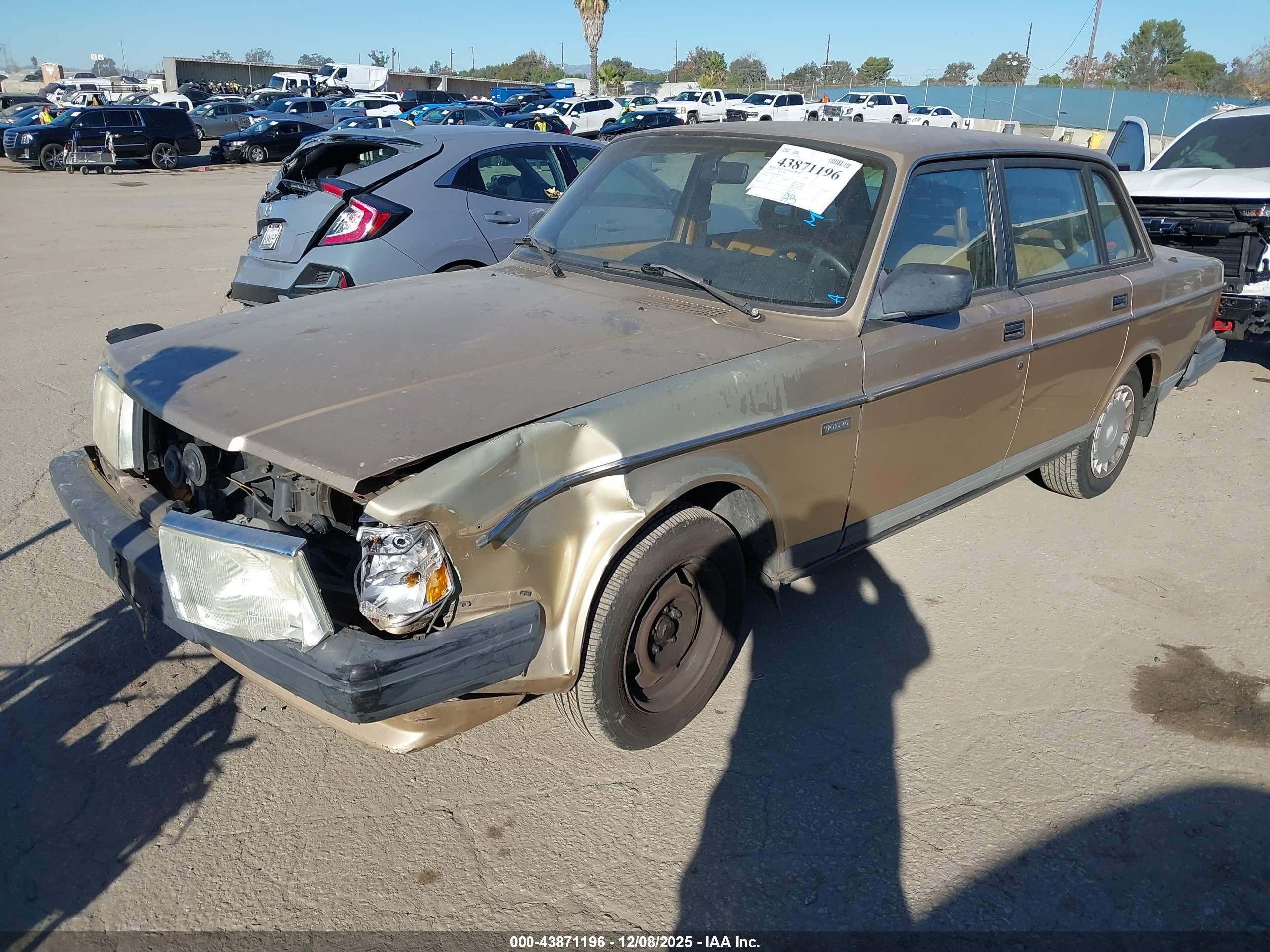 1991 Volvo 240   Gold vin: YV1AA8840M1441323