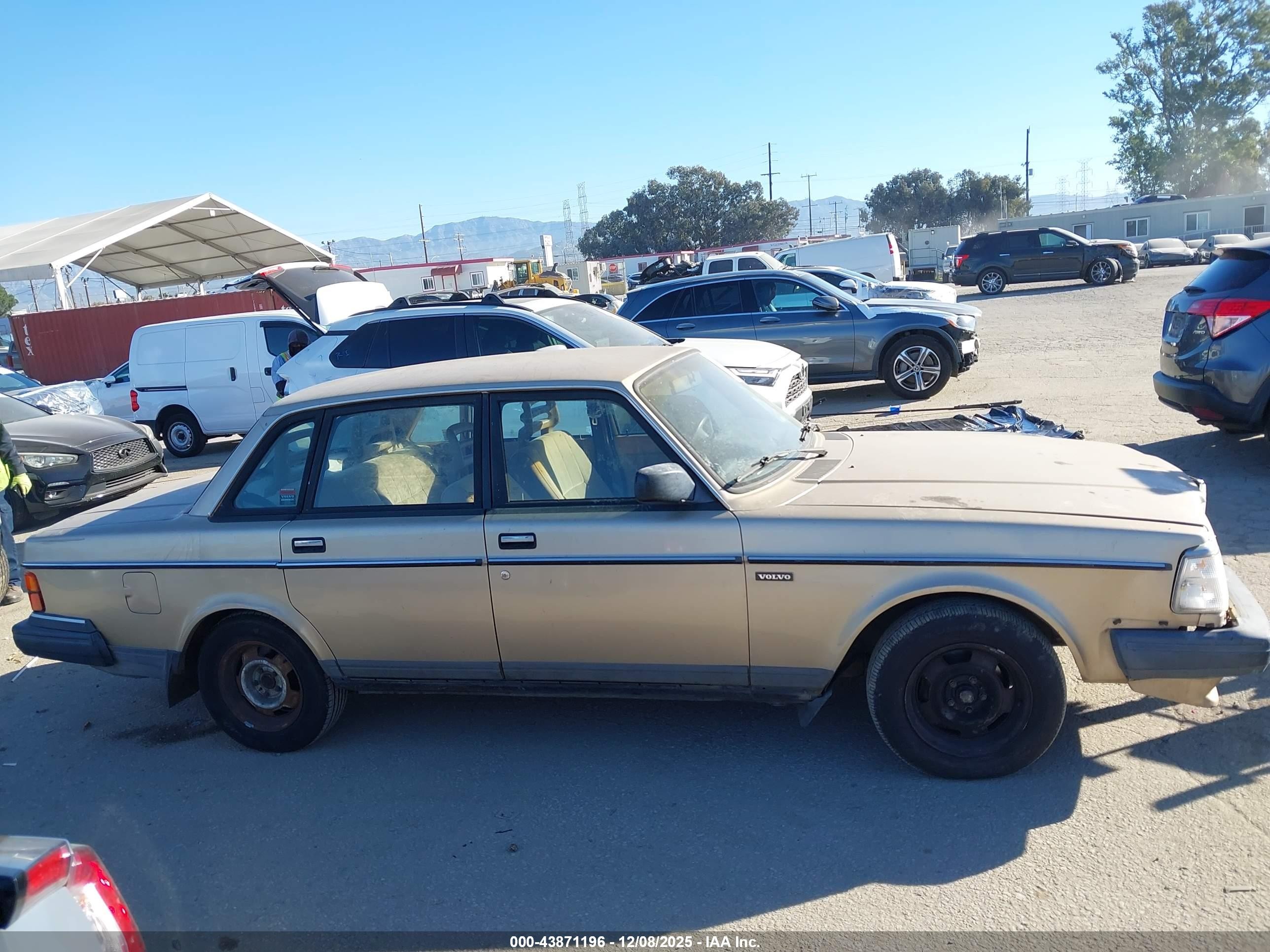 1991 Volvo 240   Gold vin: YV1AA8840M1441323