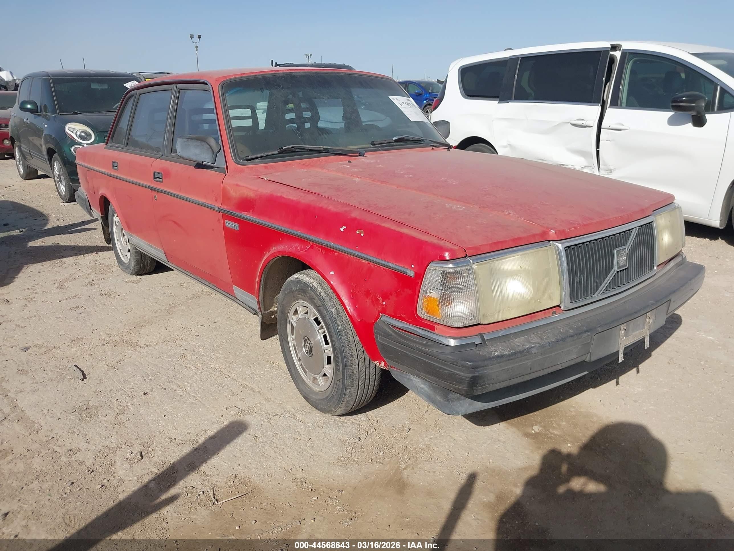 1991 Volvo 240   Red vin: YV1AA8842M1442117