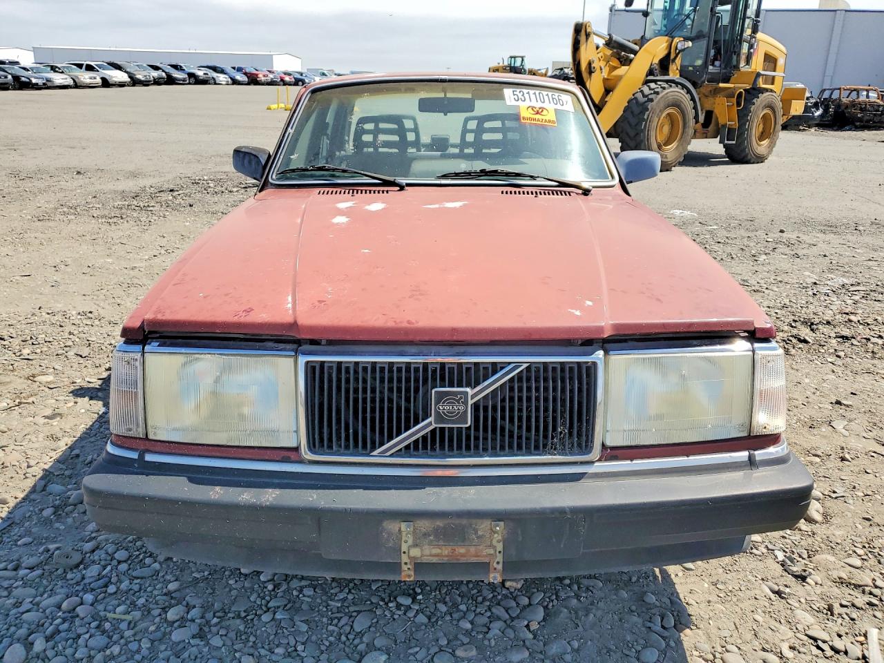1990 Volvo 240 Base Burgundy vin: YV1AA8844L1393193