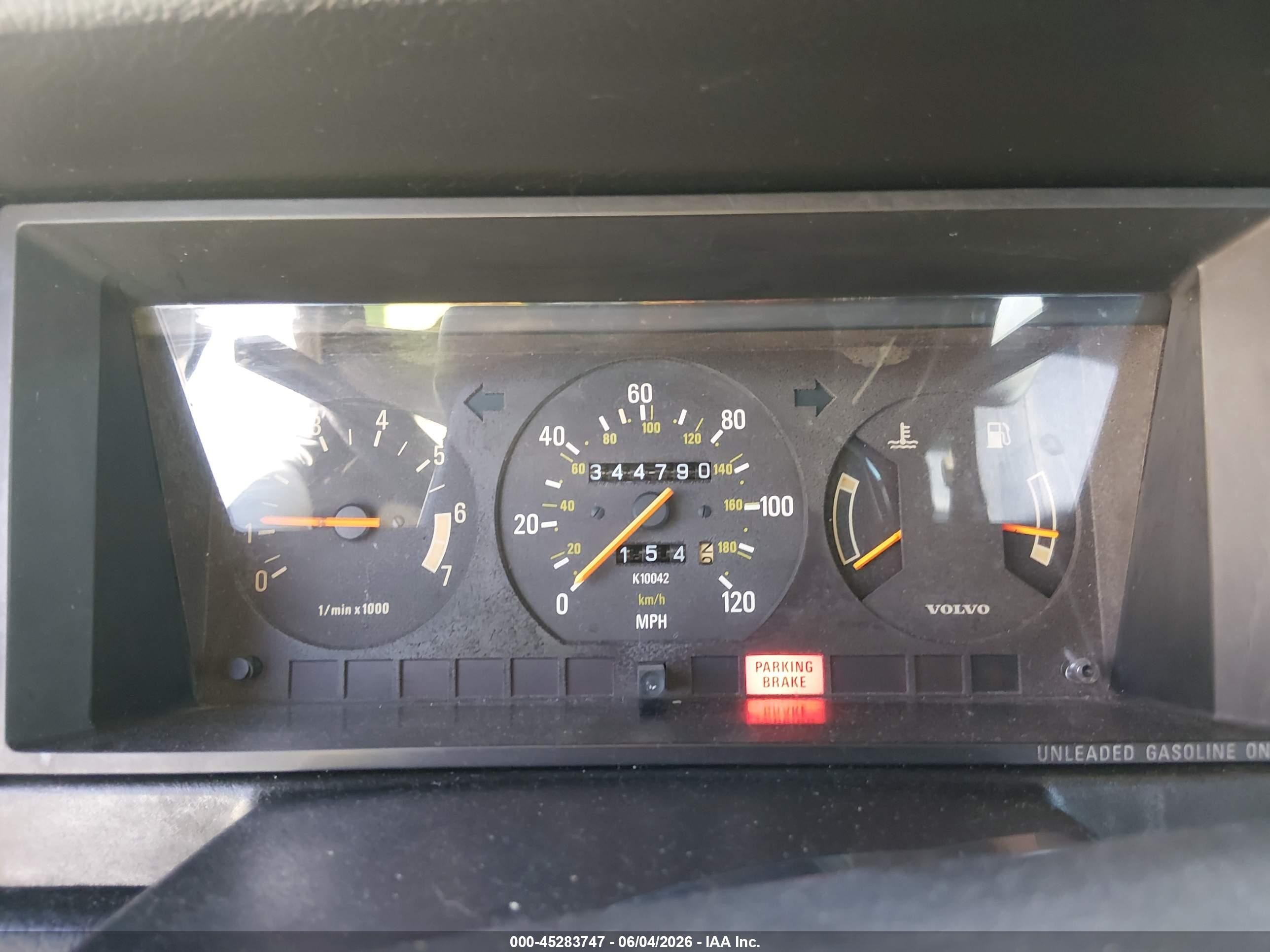 1991 Volvo 240   Blue vin: YV1AA8845M1447599