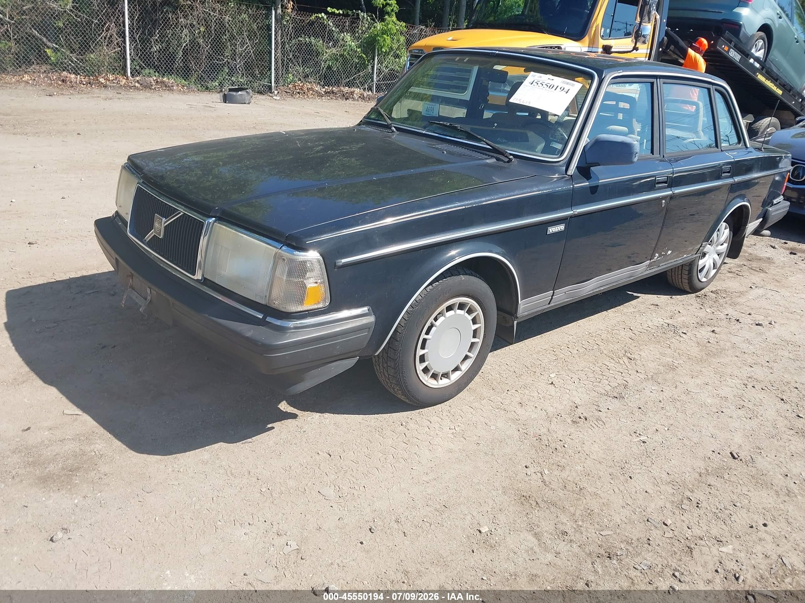1990 Volvo 240 Dl Black vin: YV1AA8848L1422145