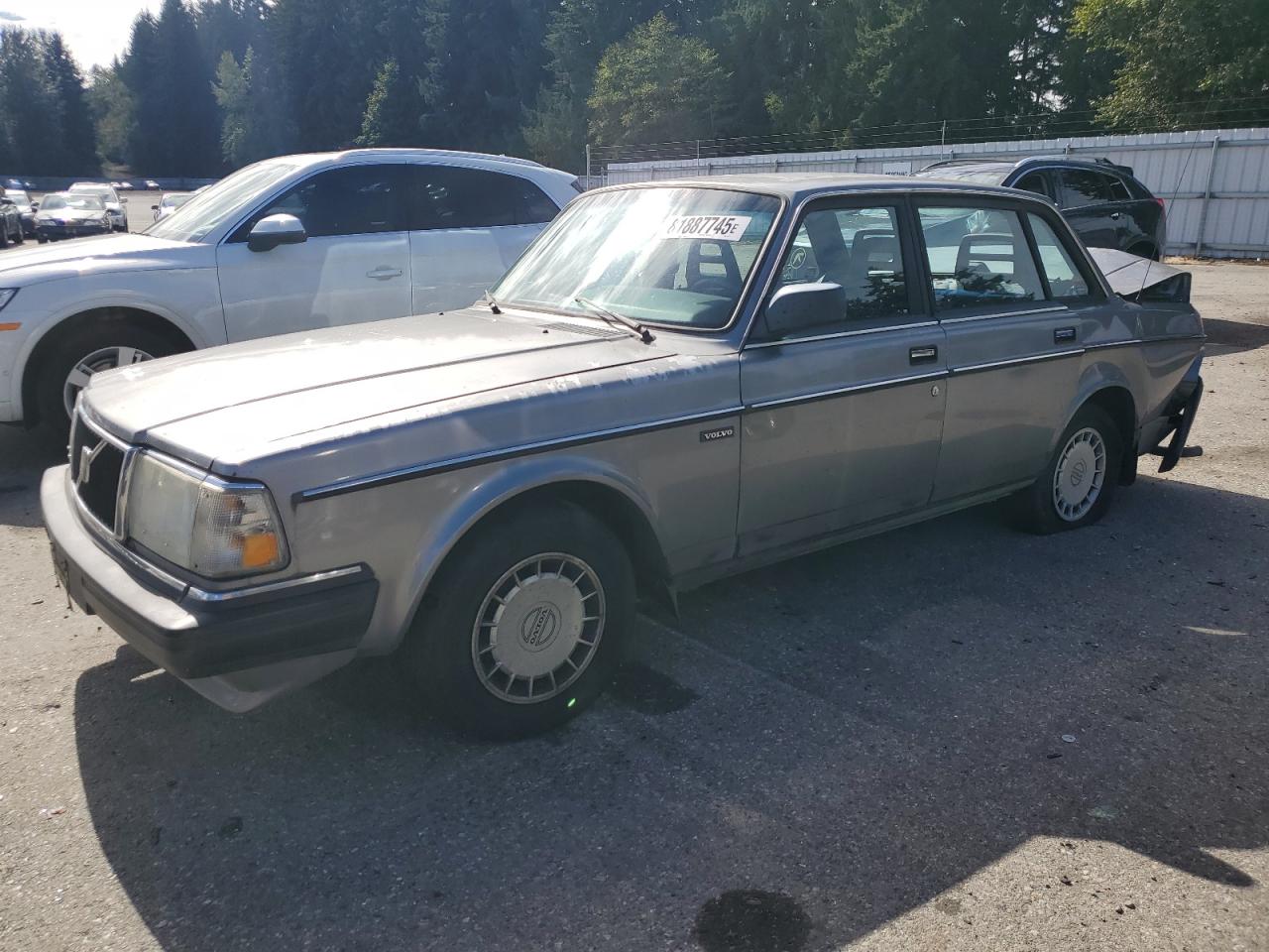 1991 Volvo 240 Gray vin: YV1AA8848M1444177