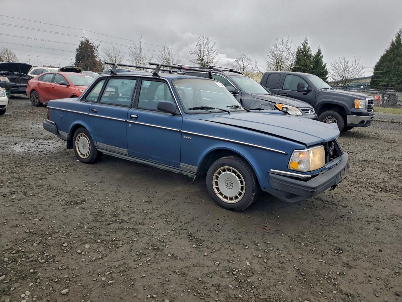 1991 Volvo 240 Blue vin: YV1AA8849M1449565