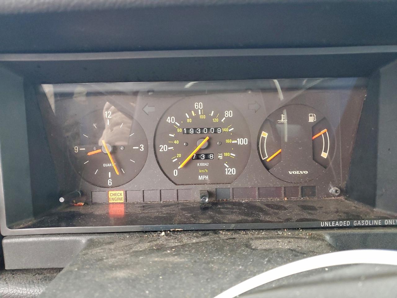 1991 Volvo 240 Blue vin: YV1AA8849M1449565