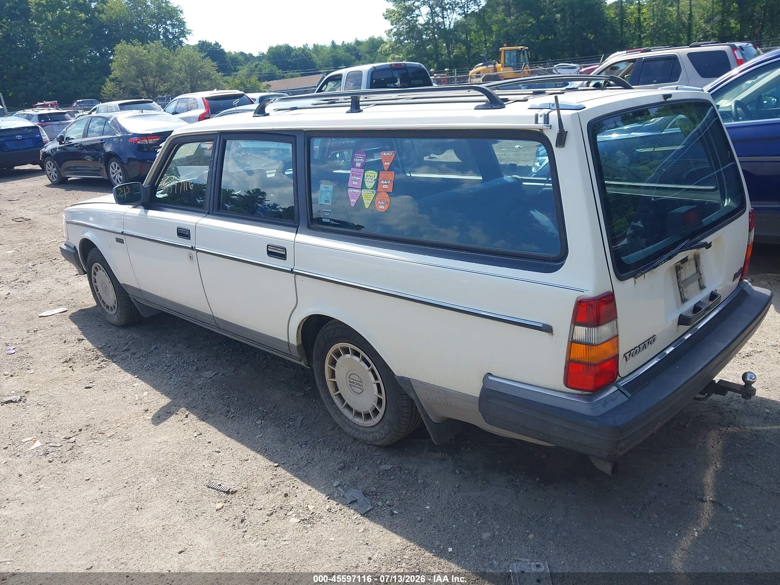 1991 Volvo 240 Se White vin: YV1AA8852M1889863