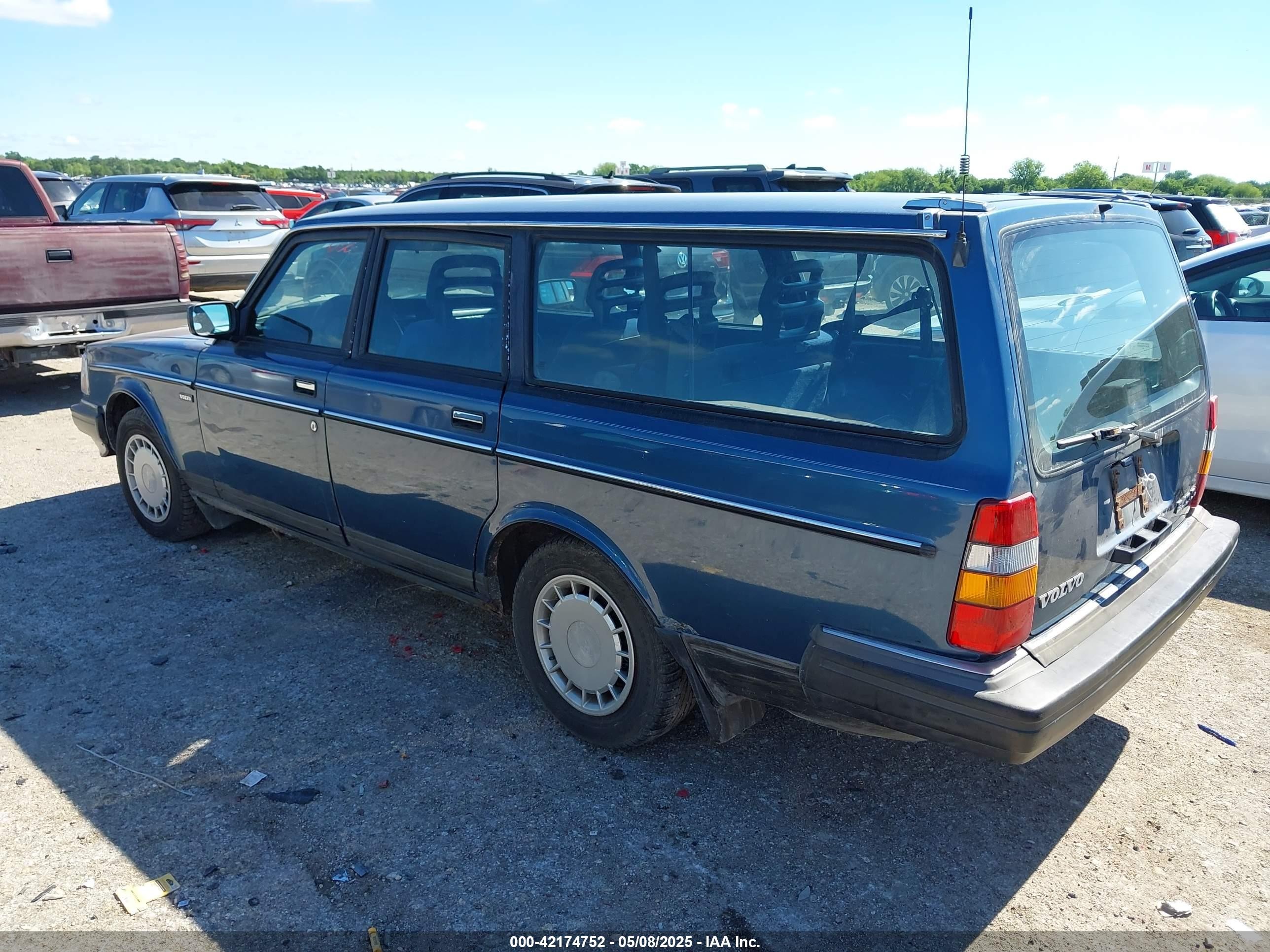 1990 Volvo 240 Dl Blue vin: YV1AA8854L1879463