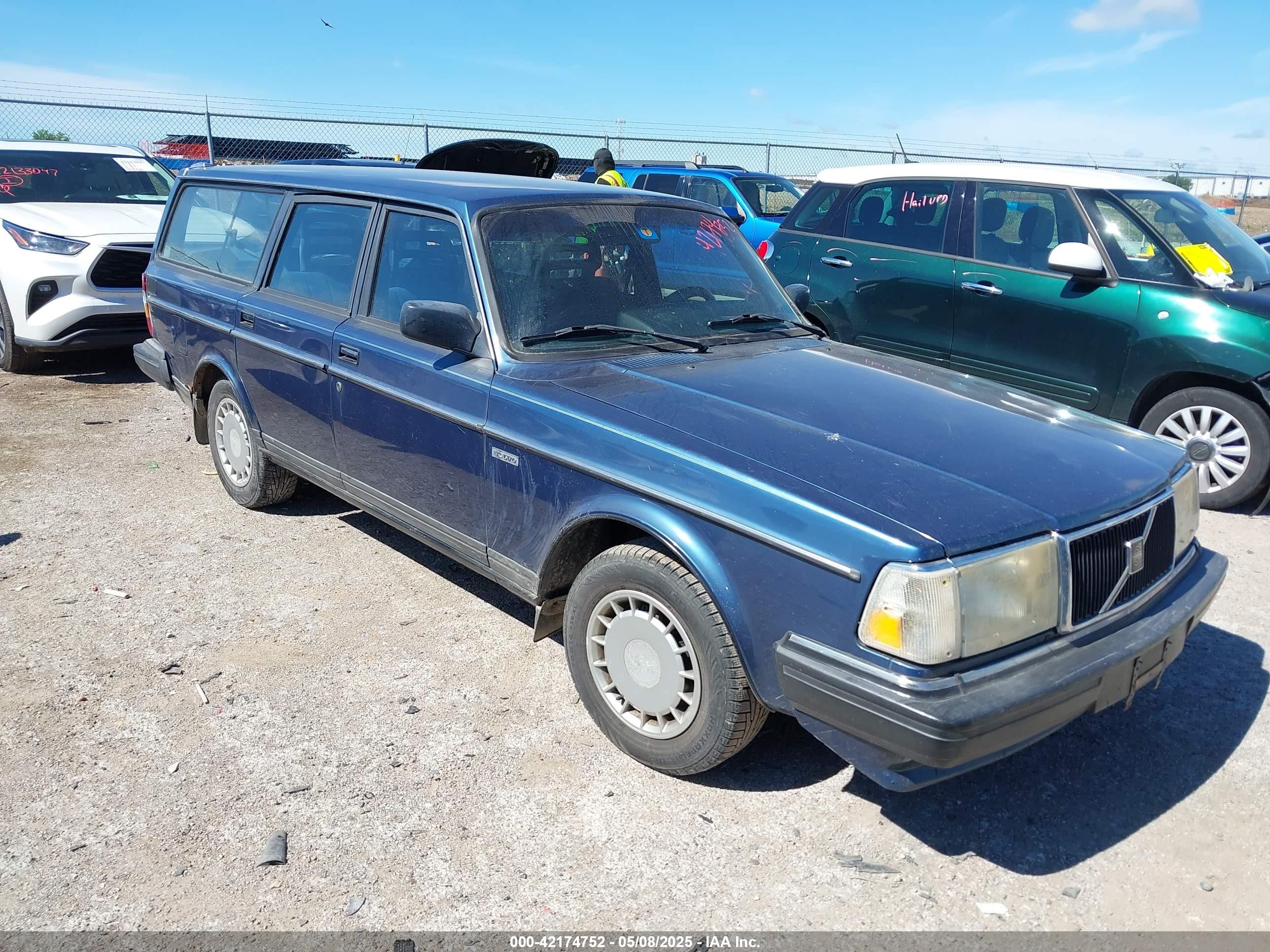 1990 Volvo 240 Dl Blue vin: YV1AA8854L1879463