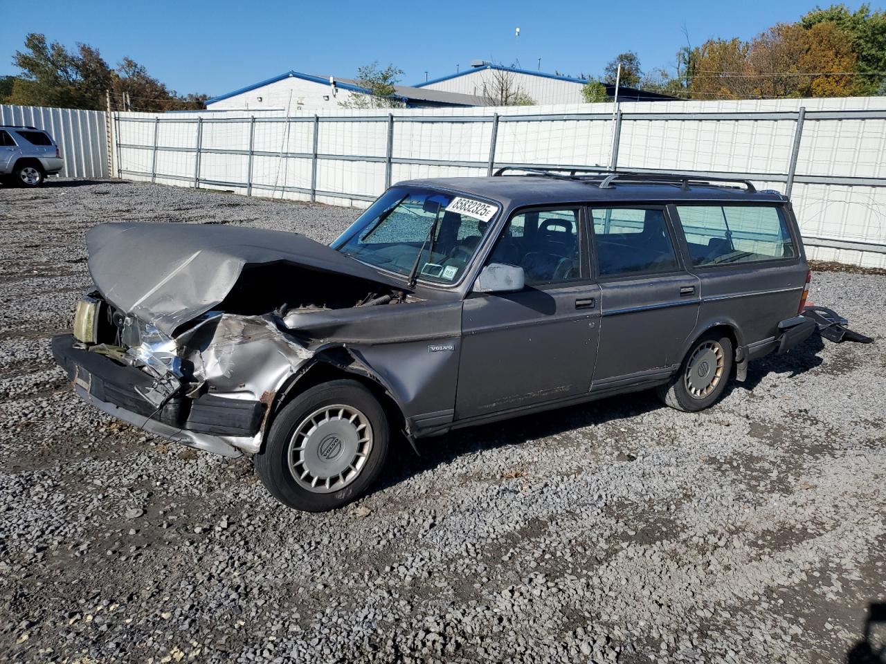 1990 Volvo 240 Base Gray vin: YV1AA885XL1866653