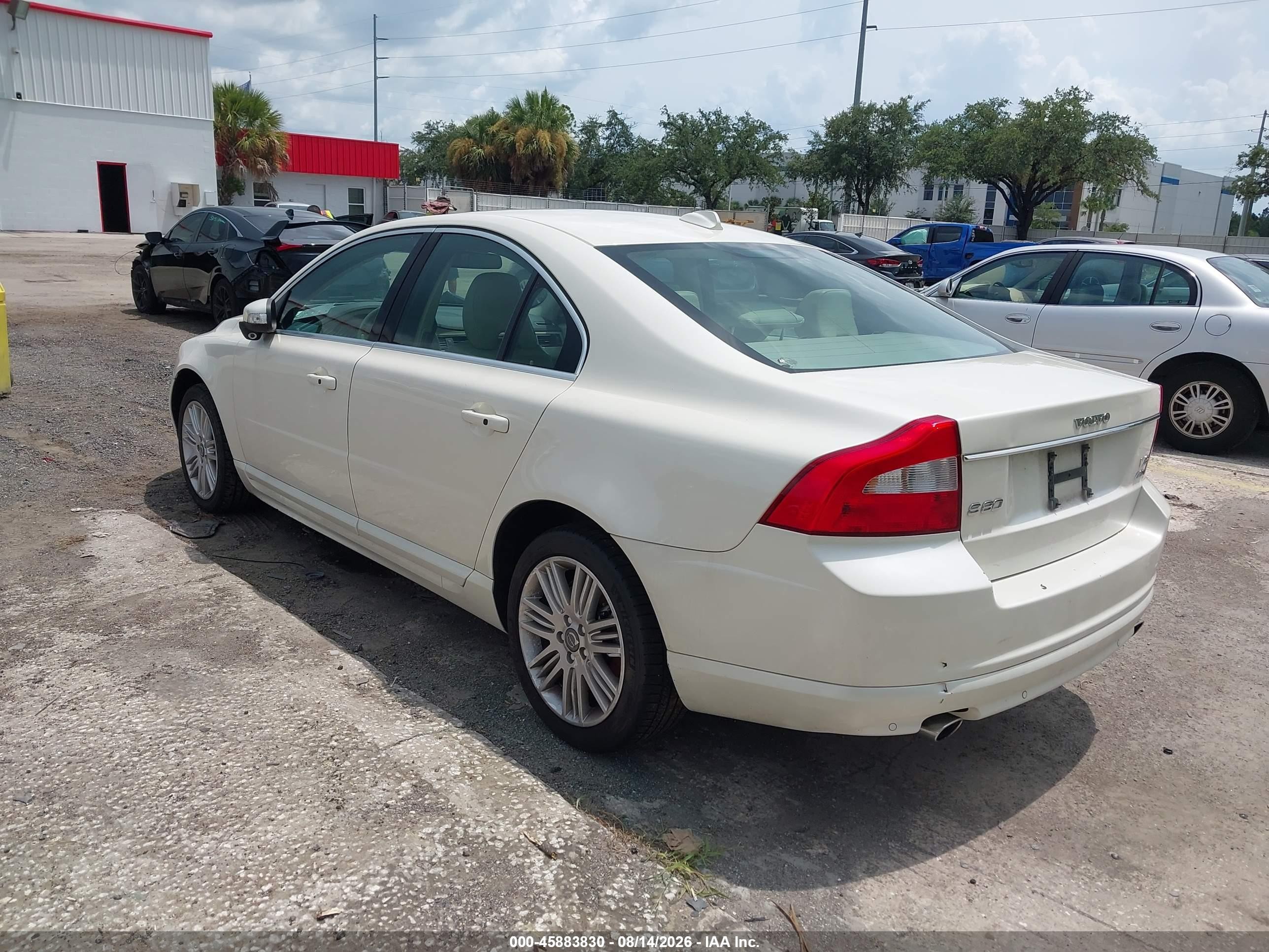 2007 Volvo S80 V8 White vin: YV1AH852071038459