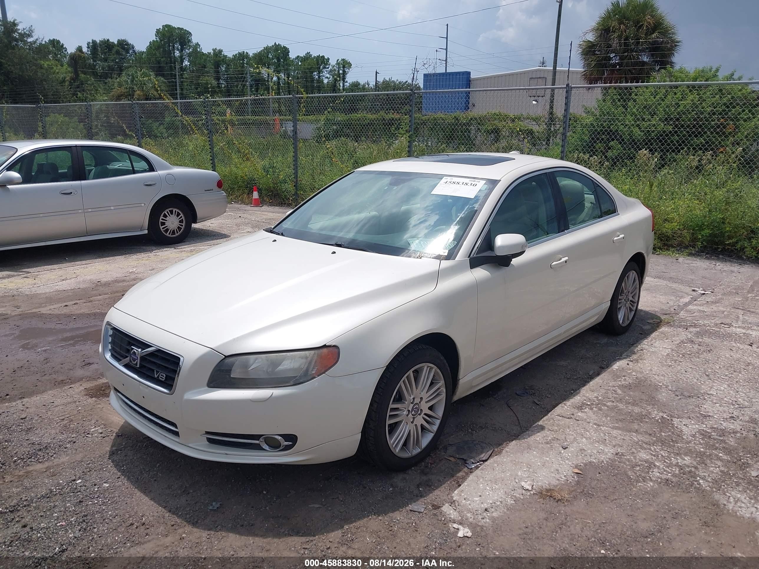 2007 Volvo S80 V8 White vin: YV1AH852071038459