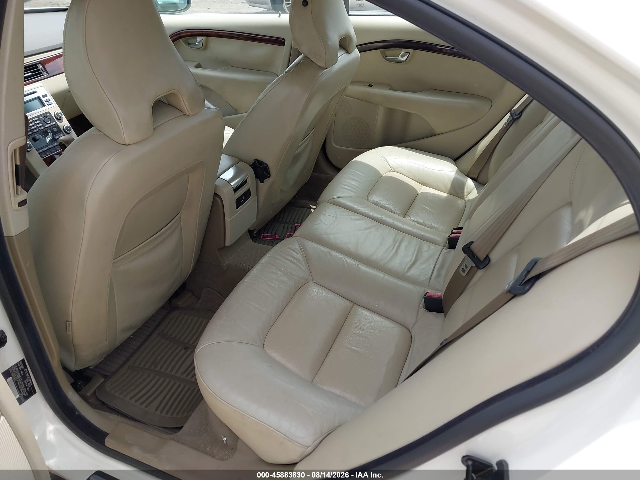 2007 Volvo S80 V8 White vin: YV1AH852071038459