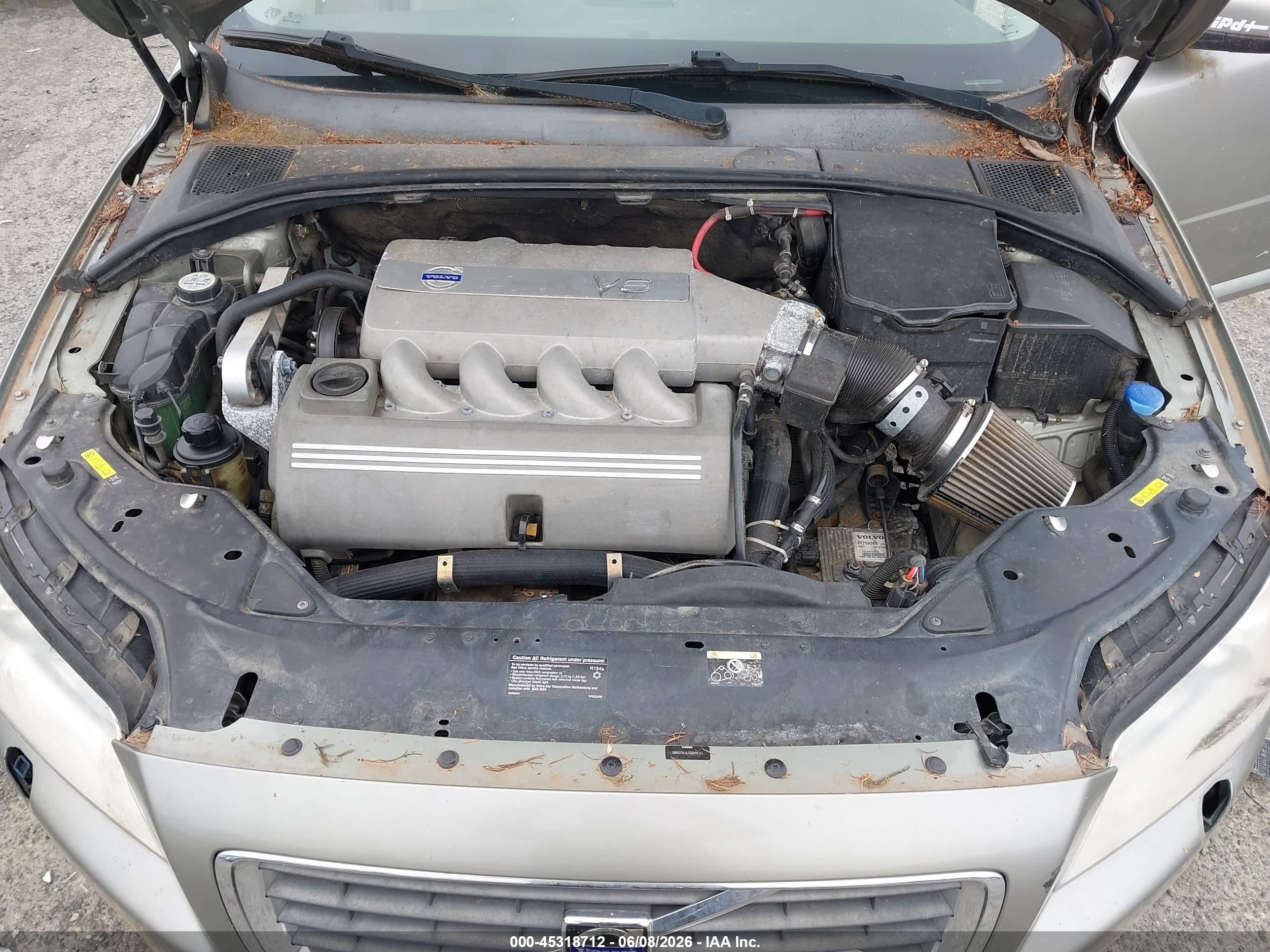 2007 Volvo S80 V8 Silver vin: YV1AH852171033965
