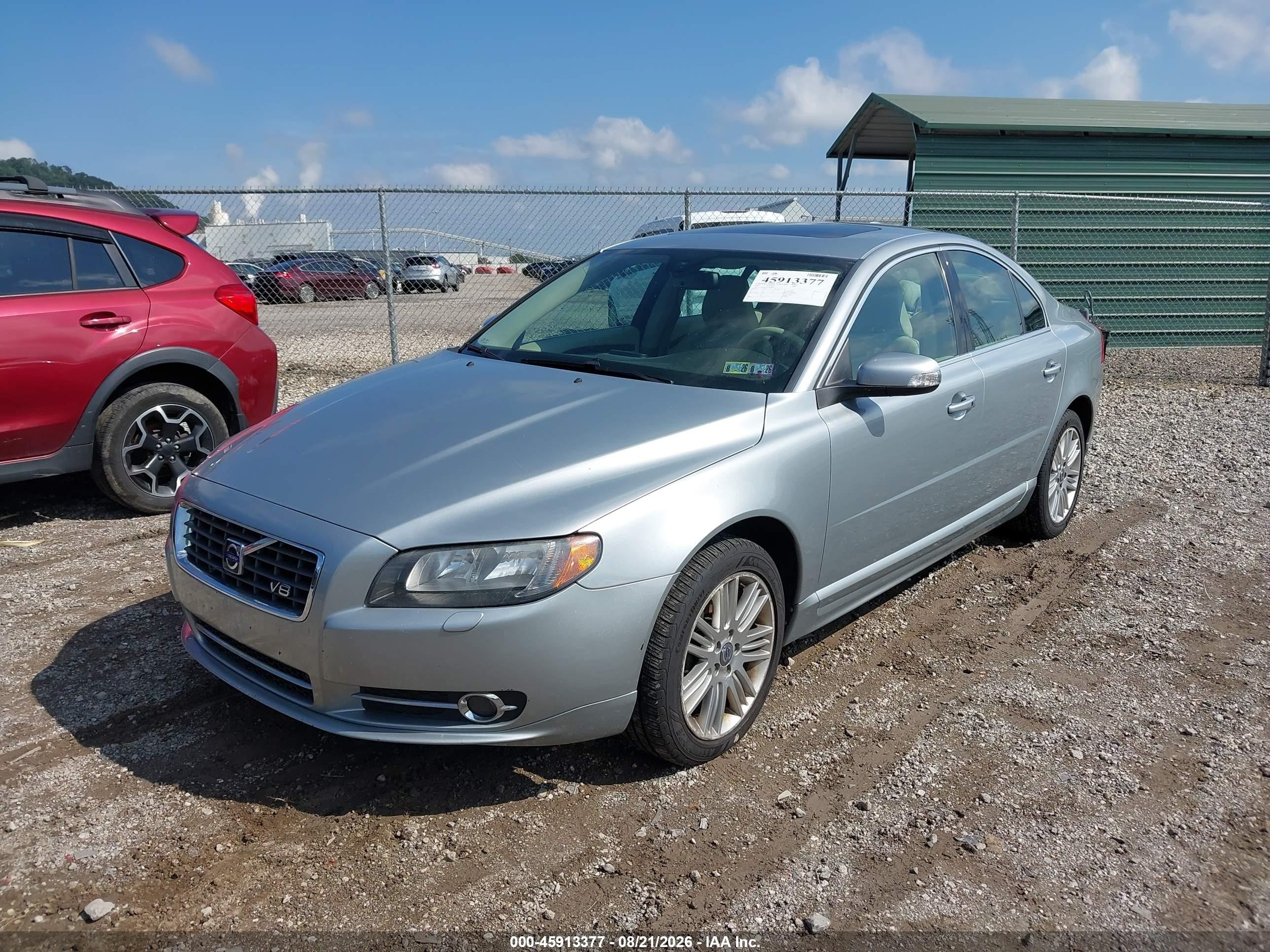 2007 Volvo S80 V8 Silver vin: YV1AH852371038956