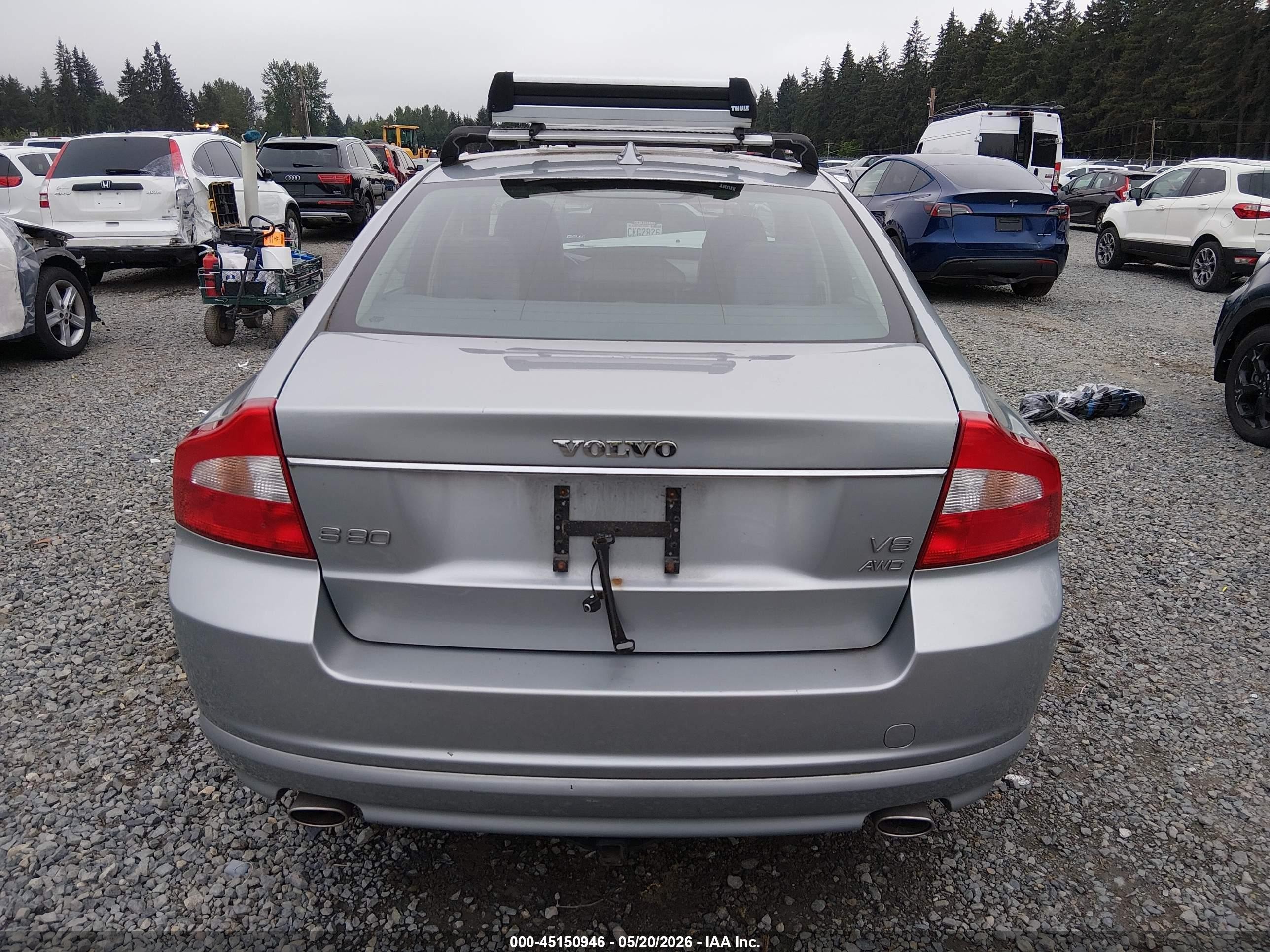 2007 Volvo S80 V8 Silver vin: YV1AH852871018993