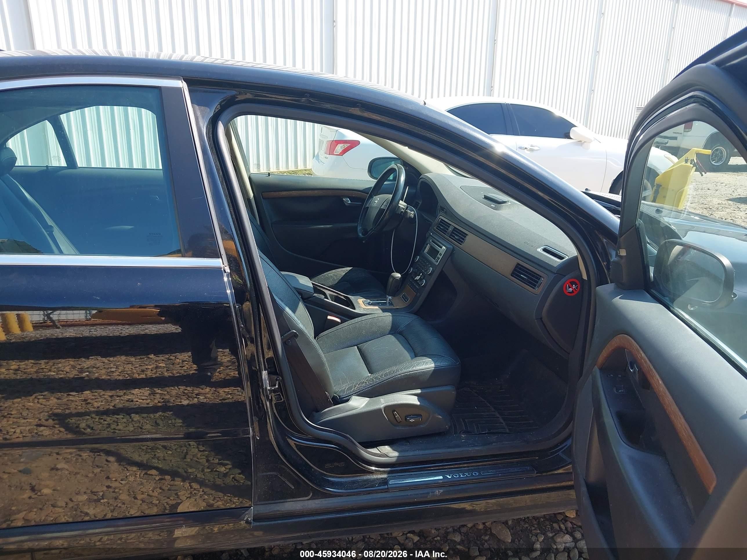 2008 Volvo S80 3.0l Turbo Black vin: YV1AH992181073447