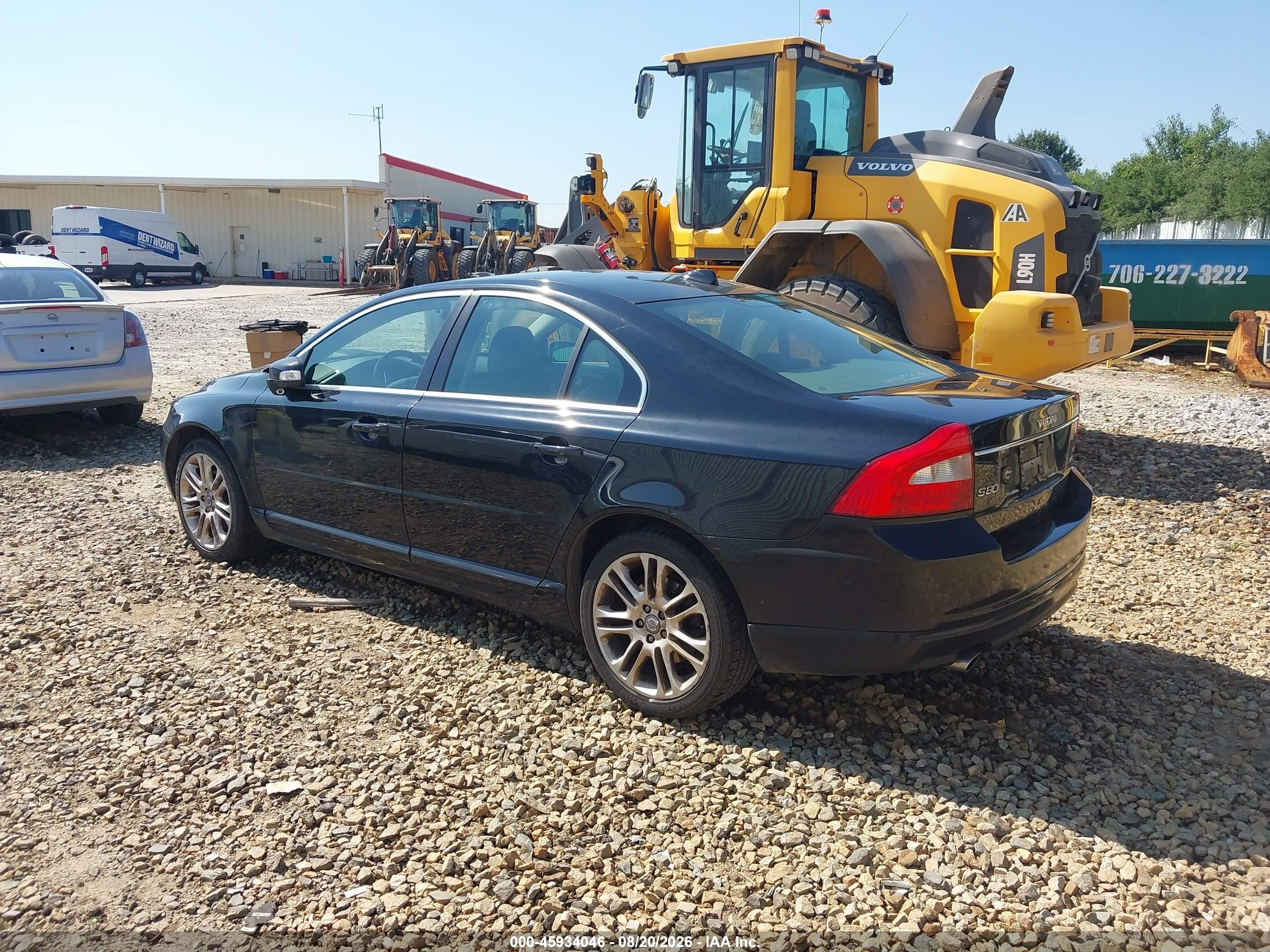 2008 Volvo S80 3.0l Turbo Black vin: YV1AH992181073447