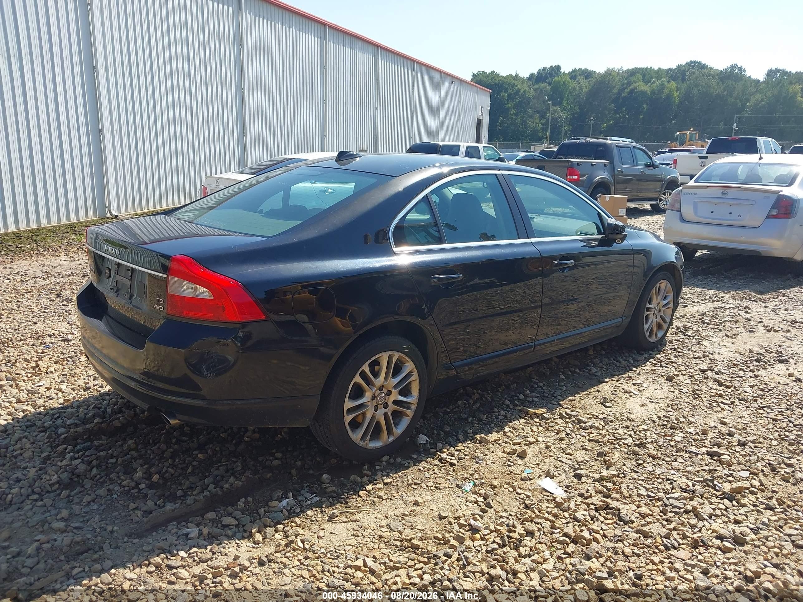 2008 Volvo S80 3.0l Turbo Black vin: YV1AH992181073447