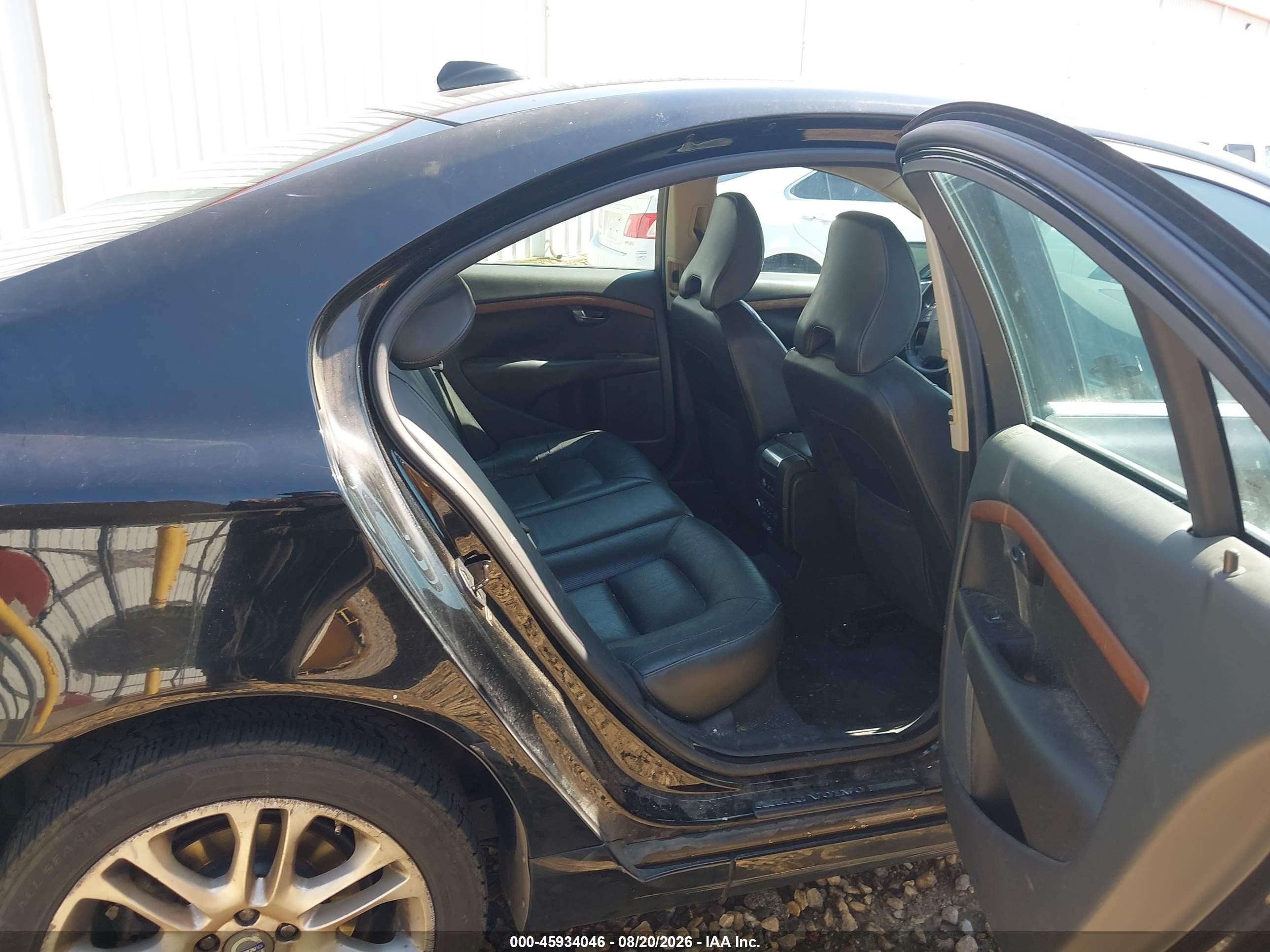 2008 Volvo S80 3.0l Turbo Black vin: YV1AH992181073447