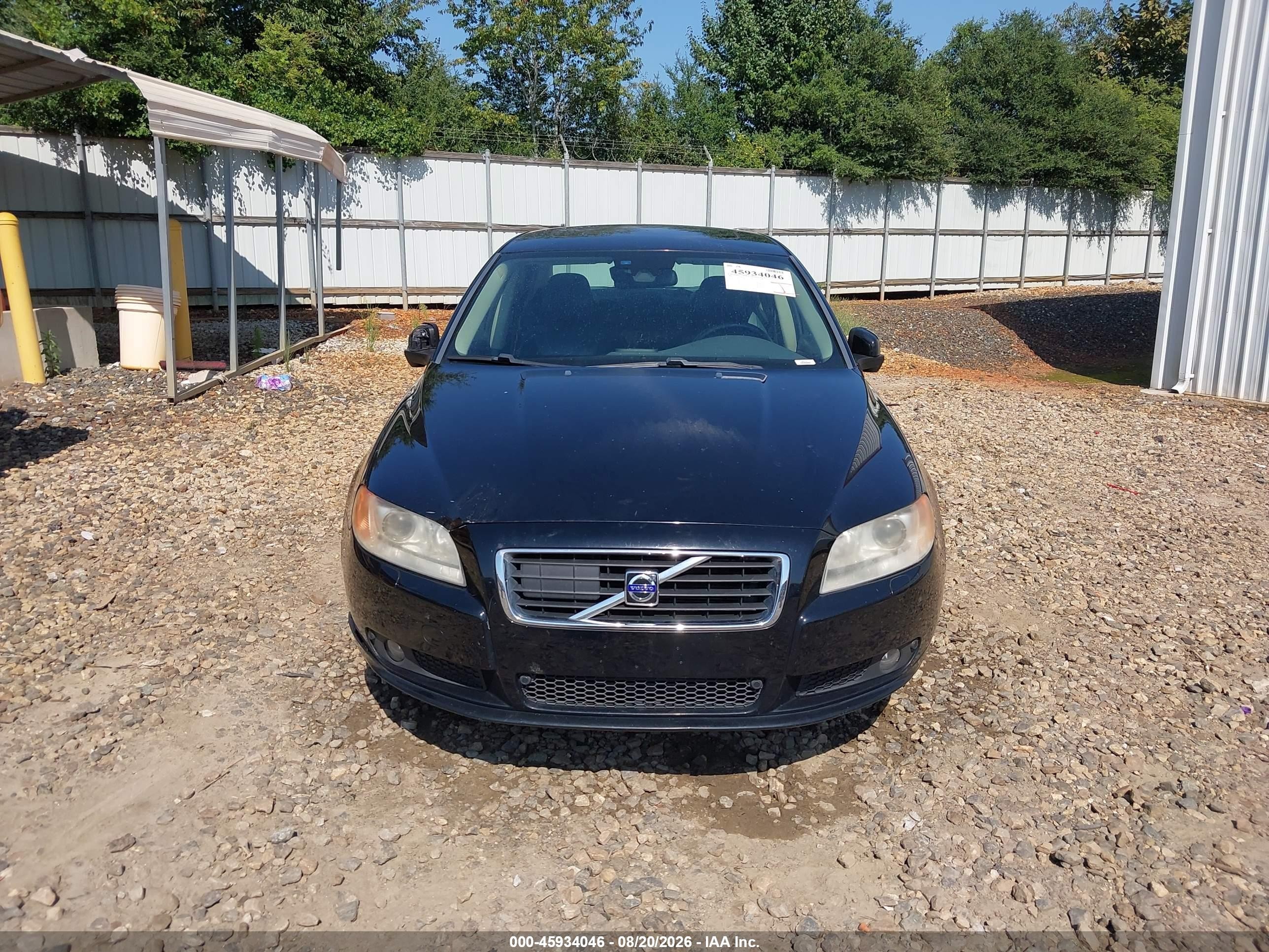 2008 Volvo S80 3.0l Turbo Black vin: YV1AH992181073447