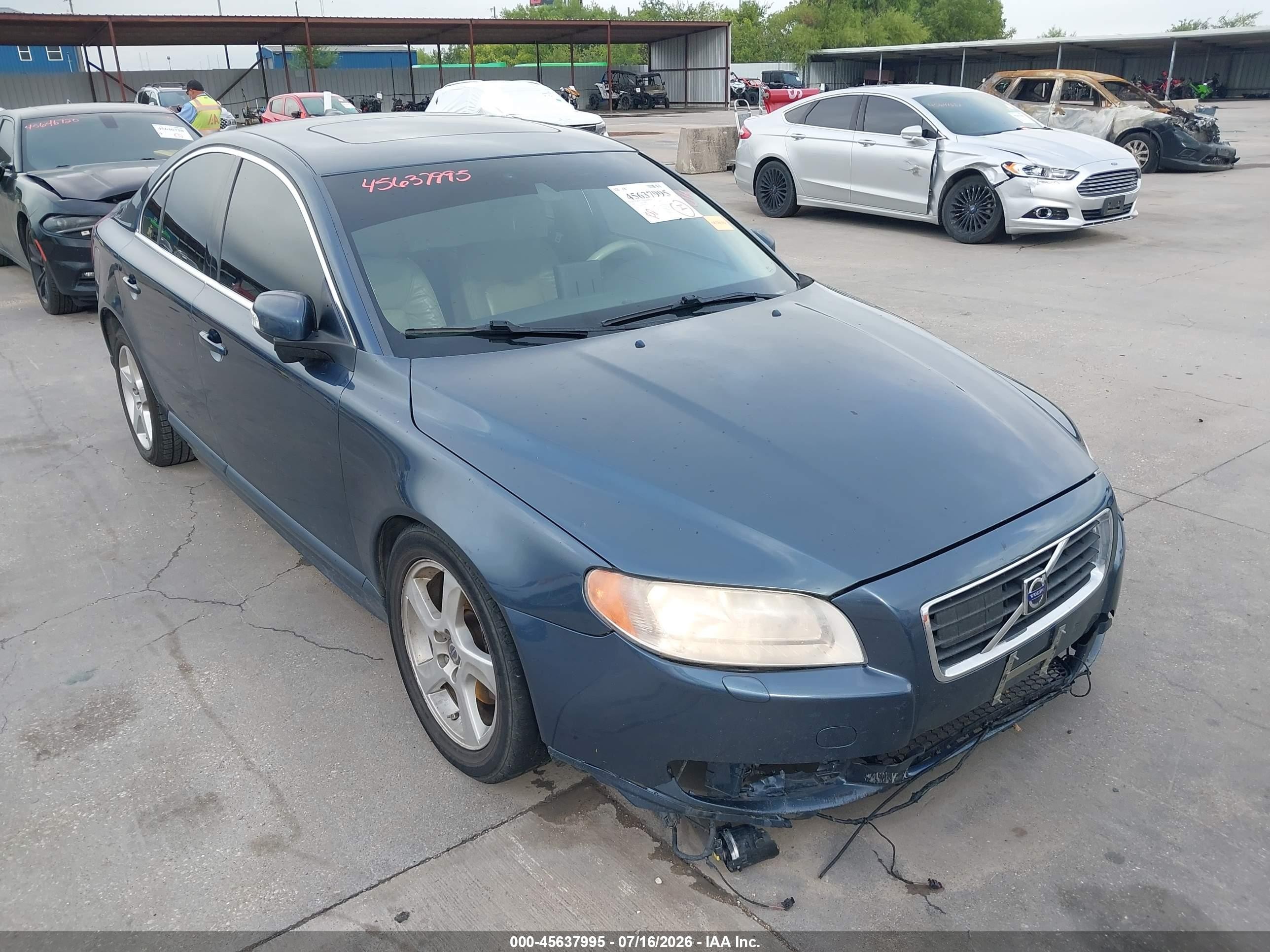 2008 Volvo S80 3.0l Turbo Синий vin: YV1AH992181077935