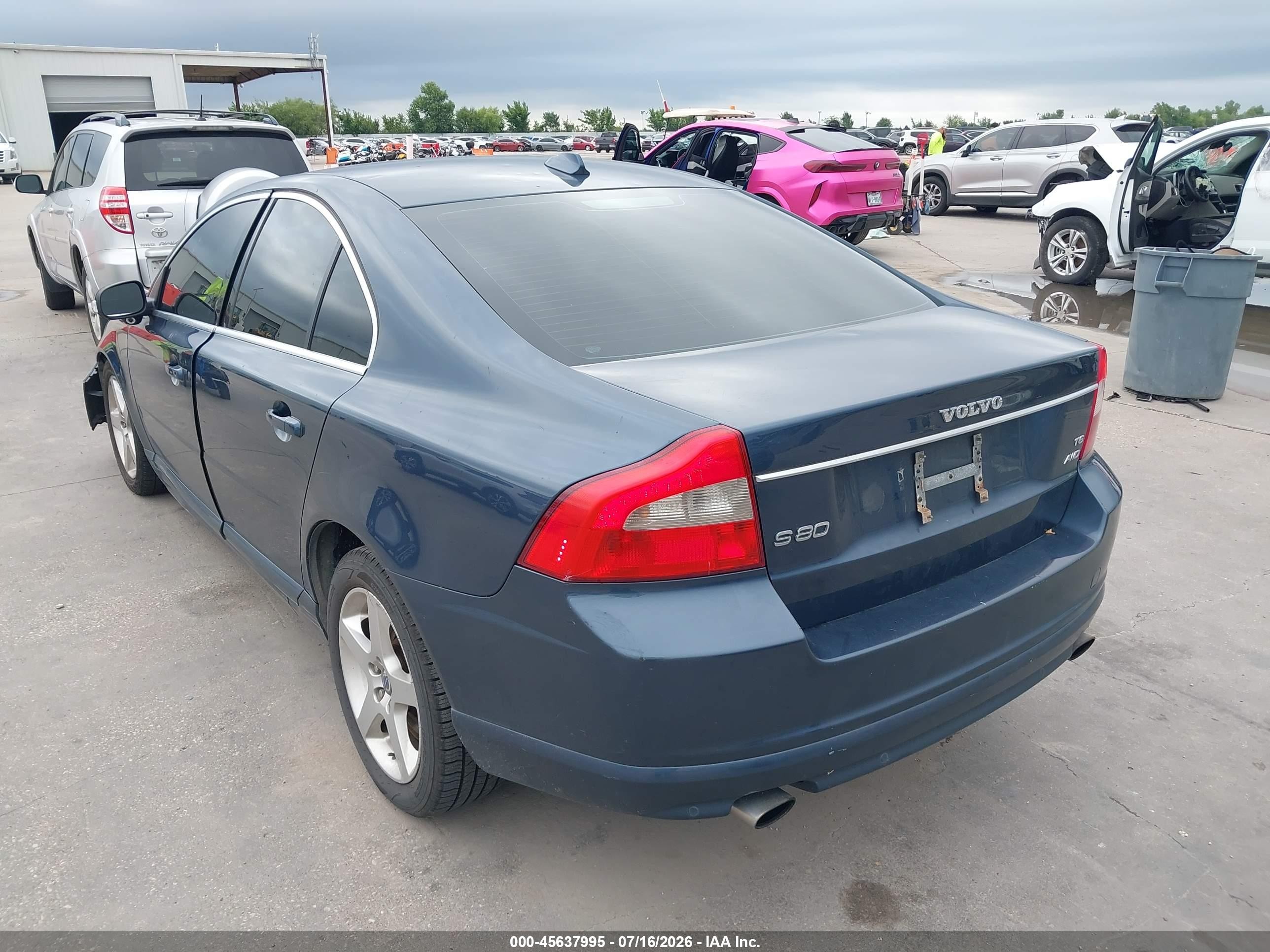 2008 Volvo S80 3.0l Turbo Синий vin: YV1AH992181077935
