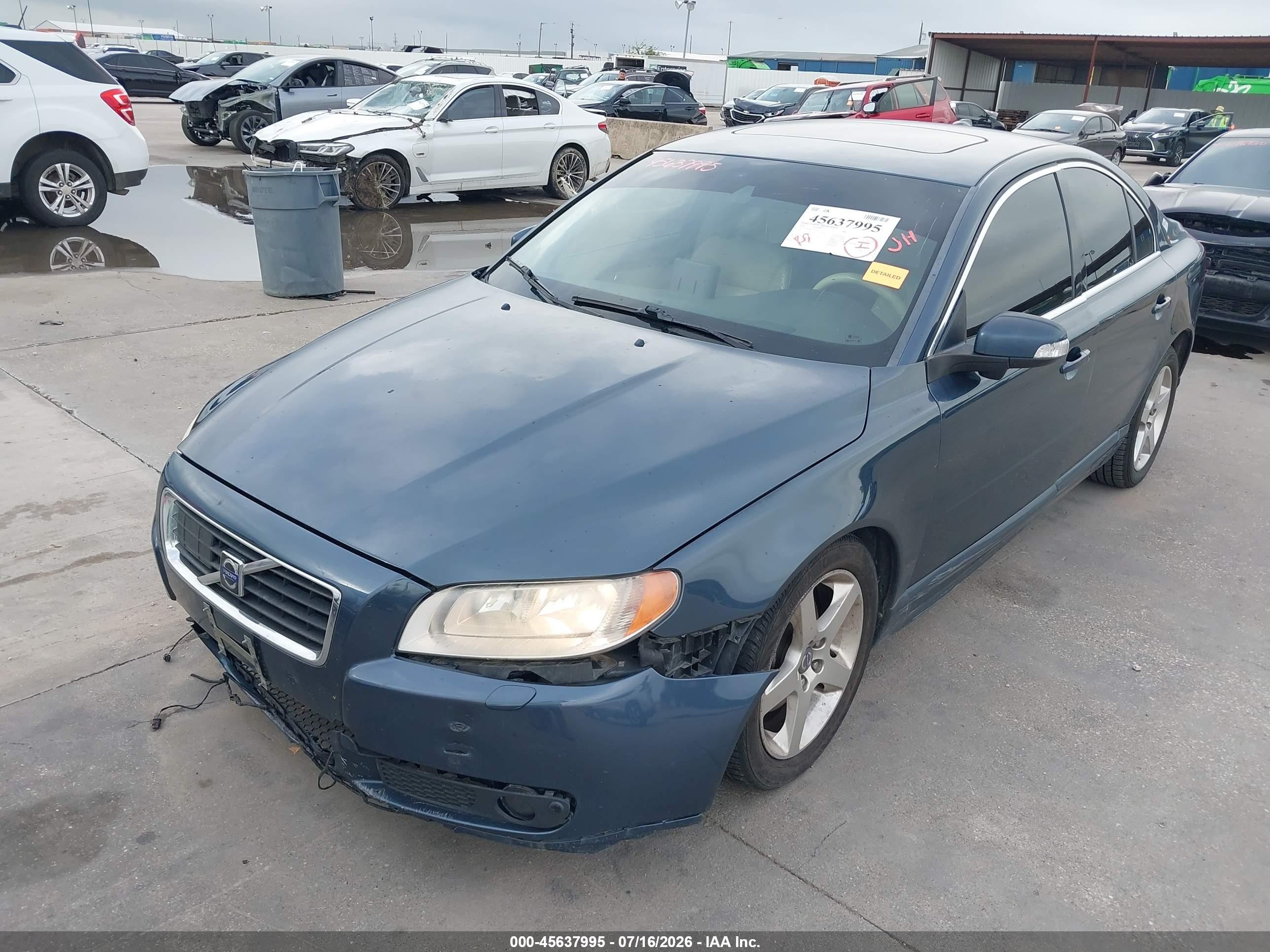 2008 Volvo S80 3.0l Turbo Синий vin: YV1AH992181077935