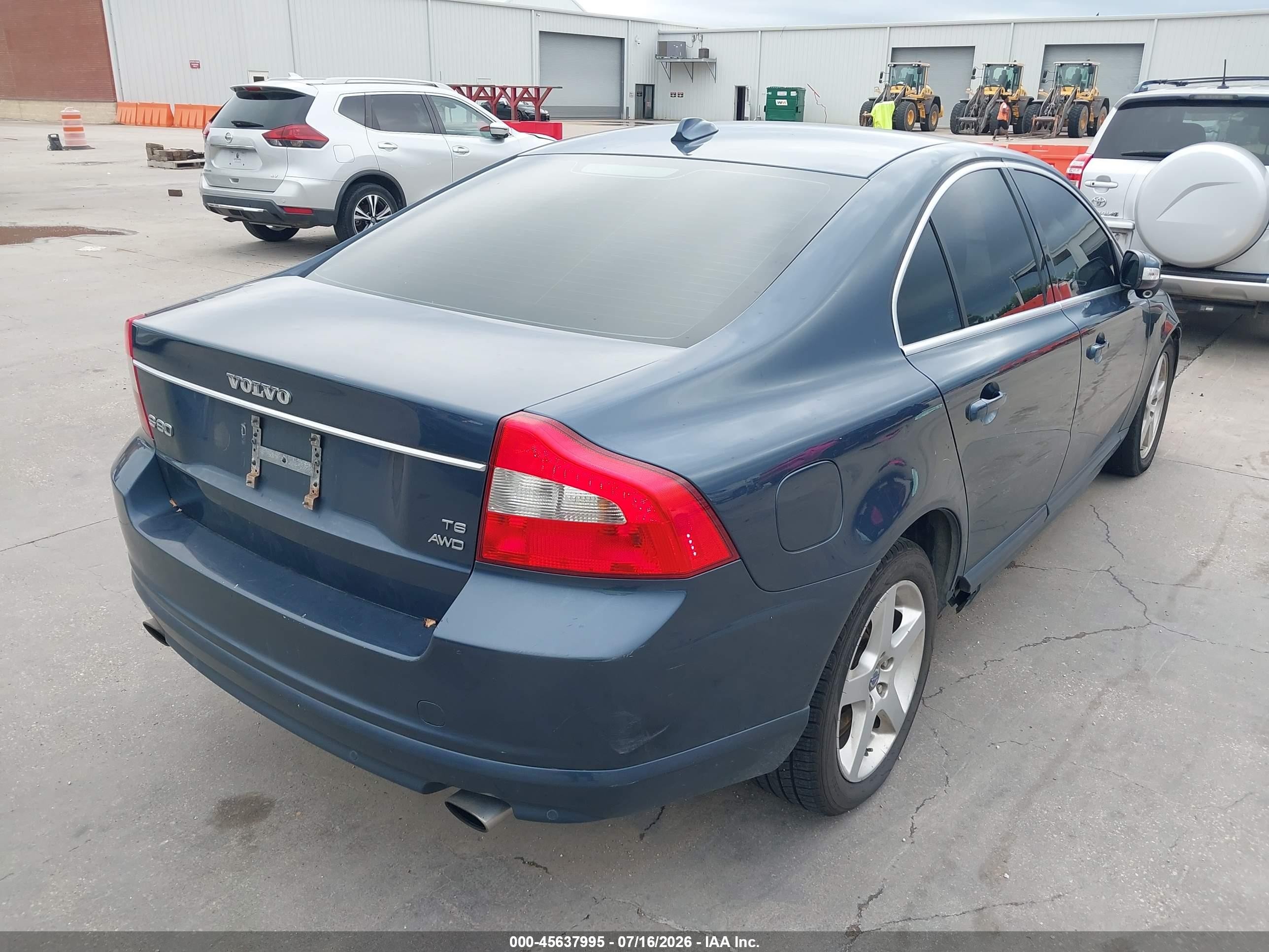 2008 Volvo S80 3.0l Turbo Синий vin: YV1AH992181077935