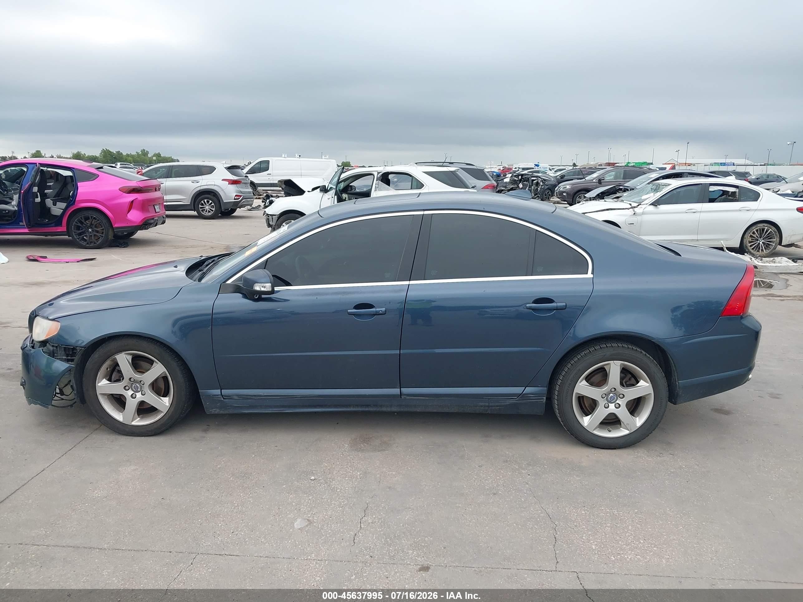 2008 Volvo S80 3.0l Turbo Синий vin: YV1AH992181077935