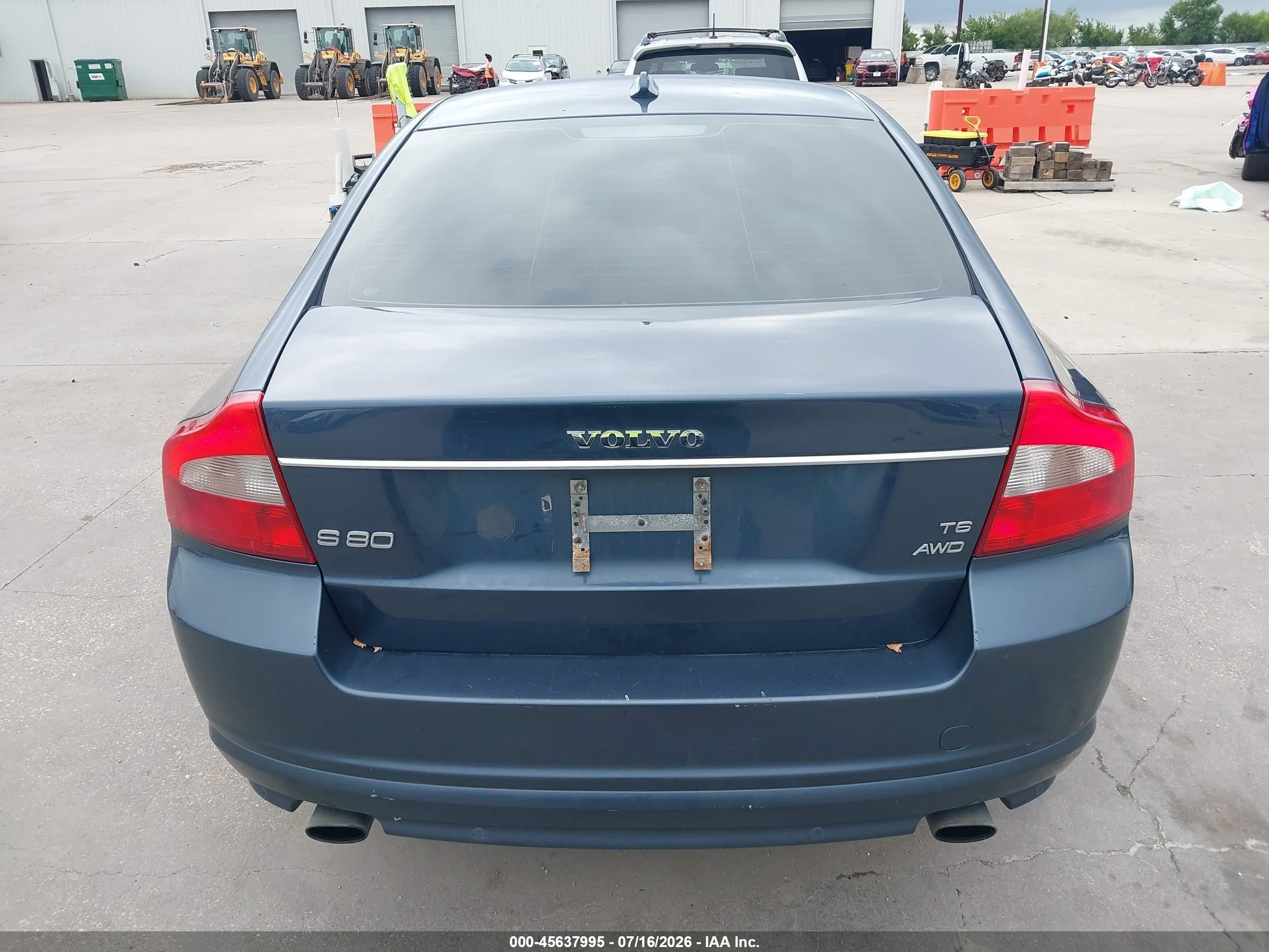 2008 Volvo S80 3.0l Turbo Синий vin: YV1AH992181077935
