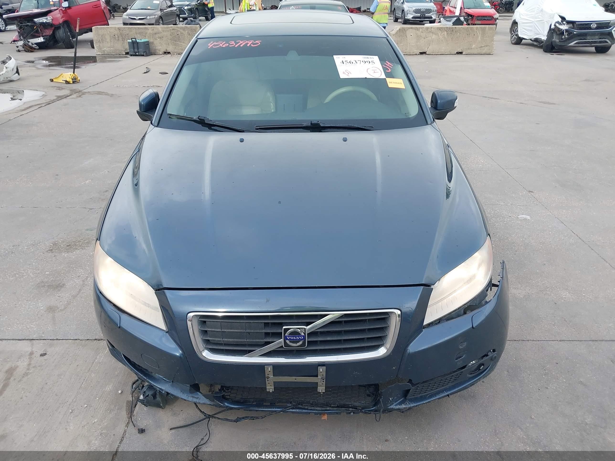2008 Volvo S80 3.0l Turbo Синий vin: YV1AH992181077935
