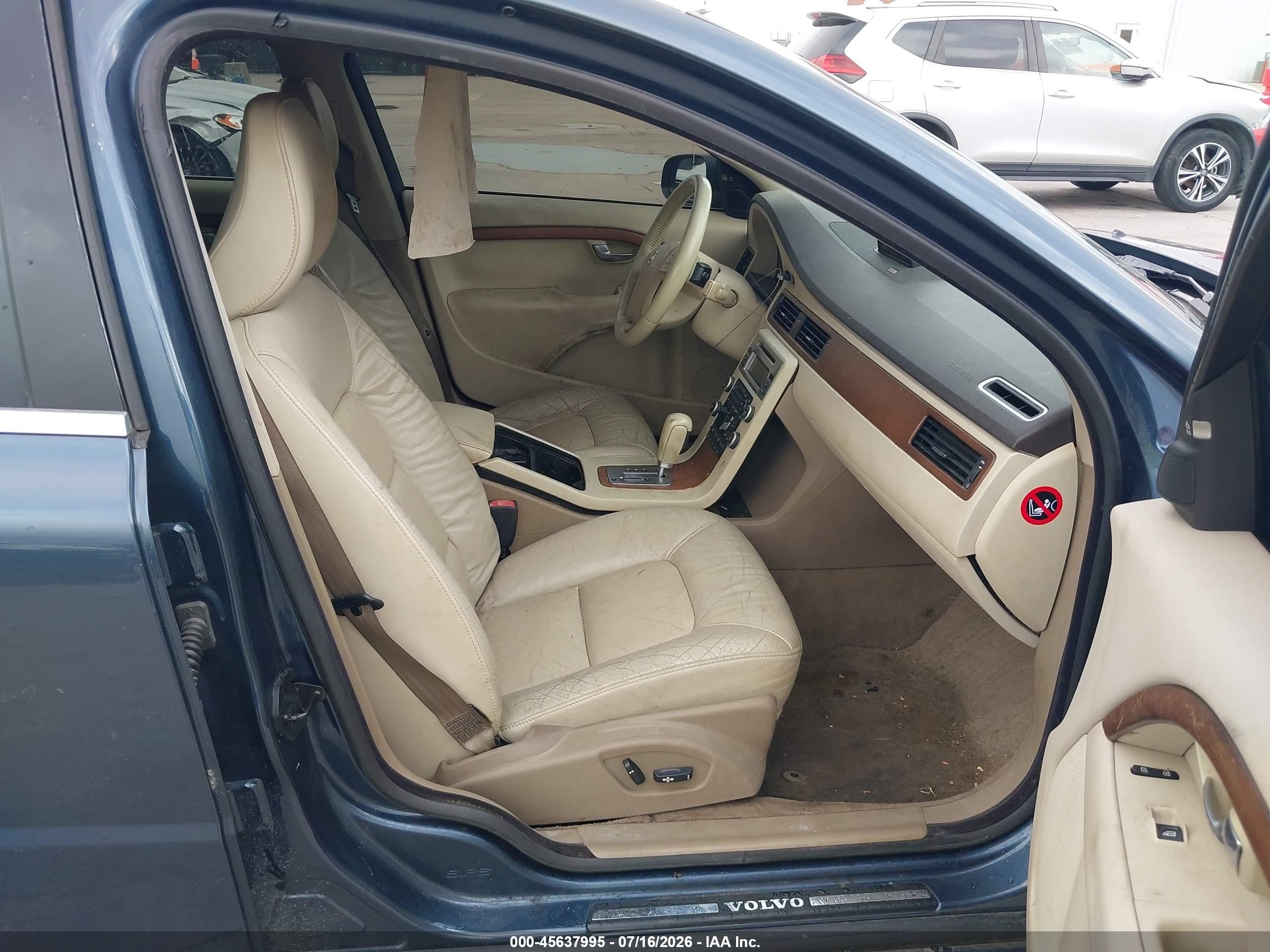 2008 Volvo S80 3.0l Turbo Синий vin: YV1AH992181077935