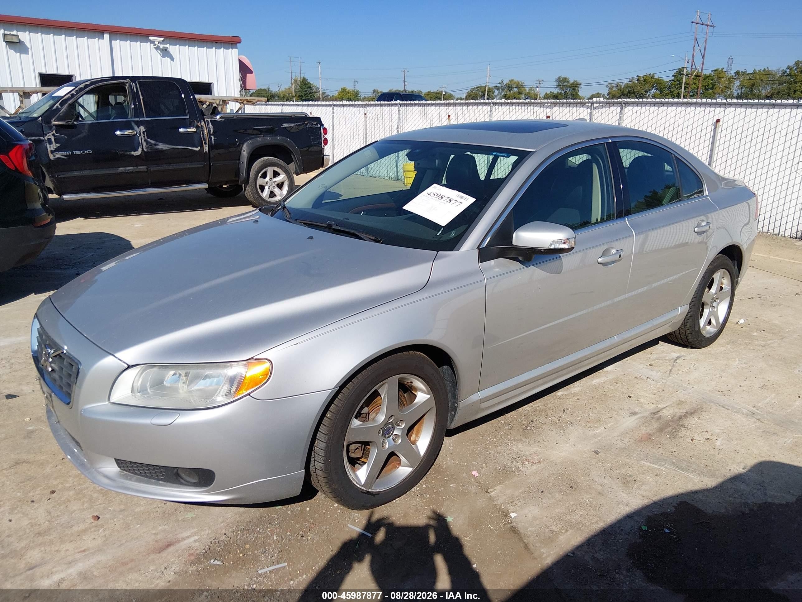 2008 Volvo S80 T6 Silver vin: YV1AH992581056747