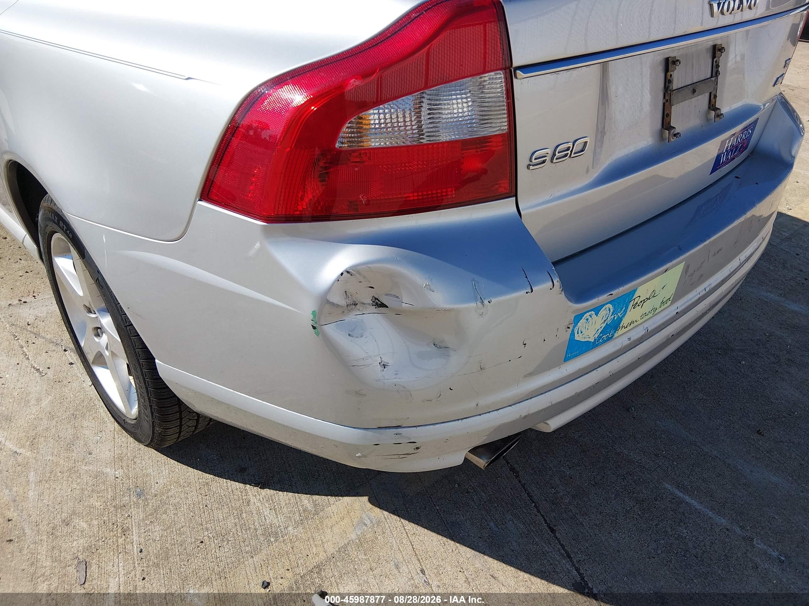 2008 Volvo S80 T6 Silver vin: YV1AH992581056747