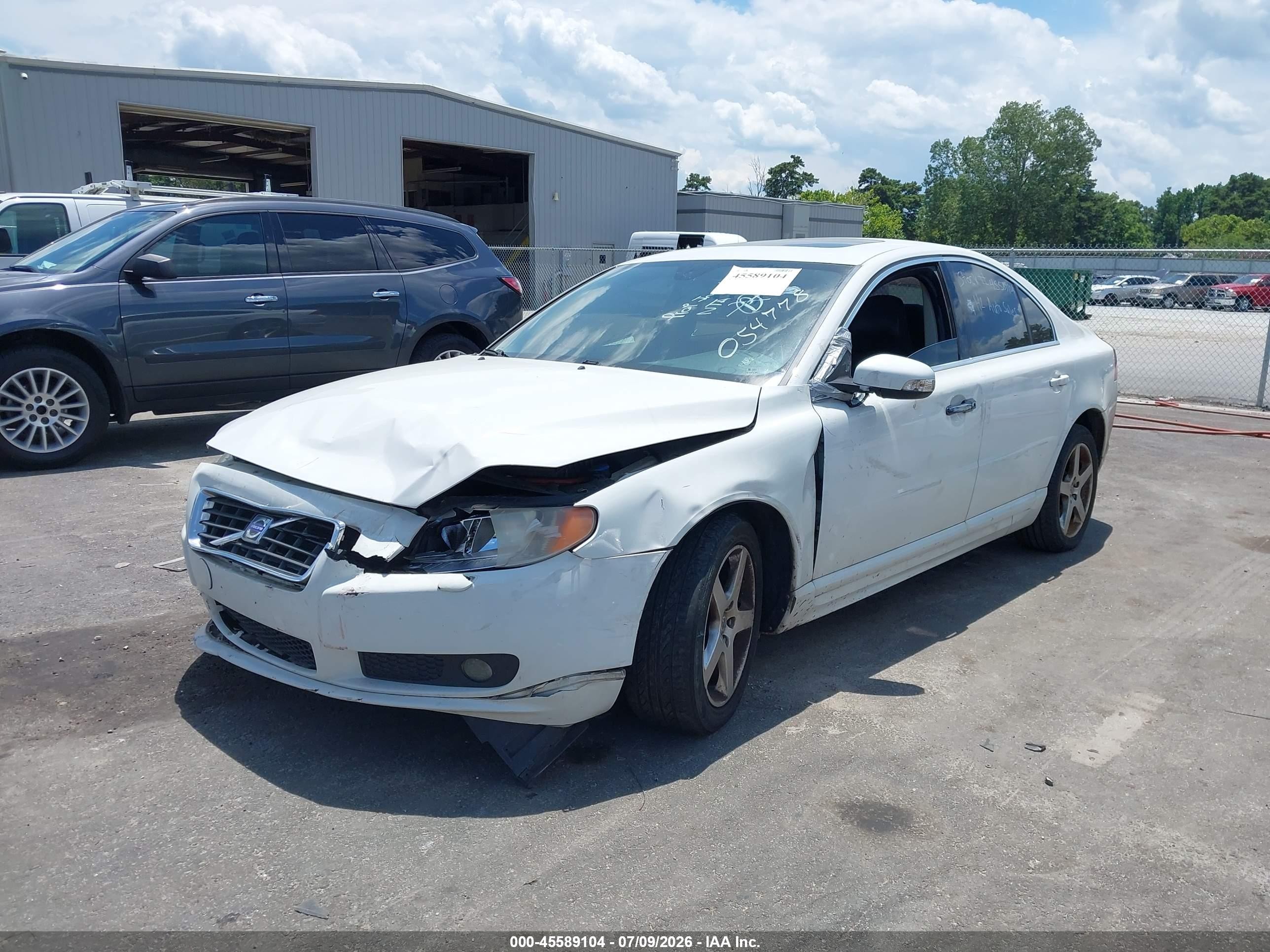 2008 Volvo S80 3.0l Turbo White vin: YV1AH992681054778