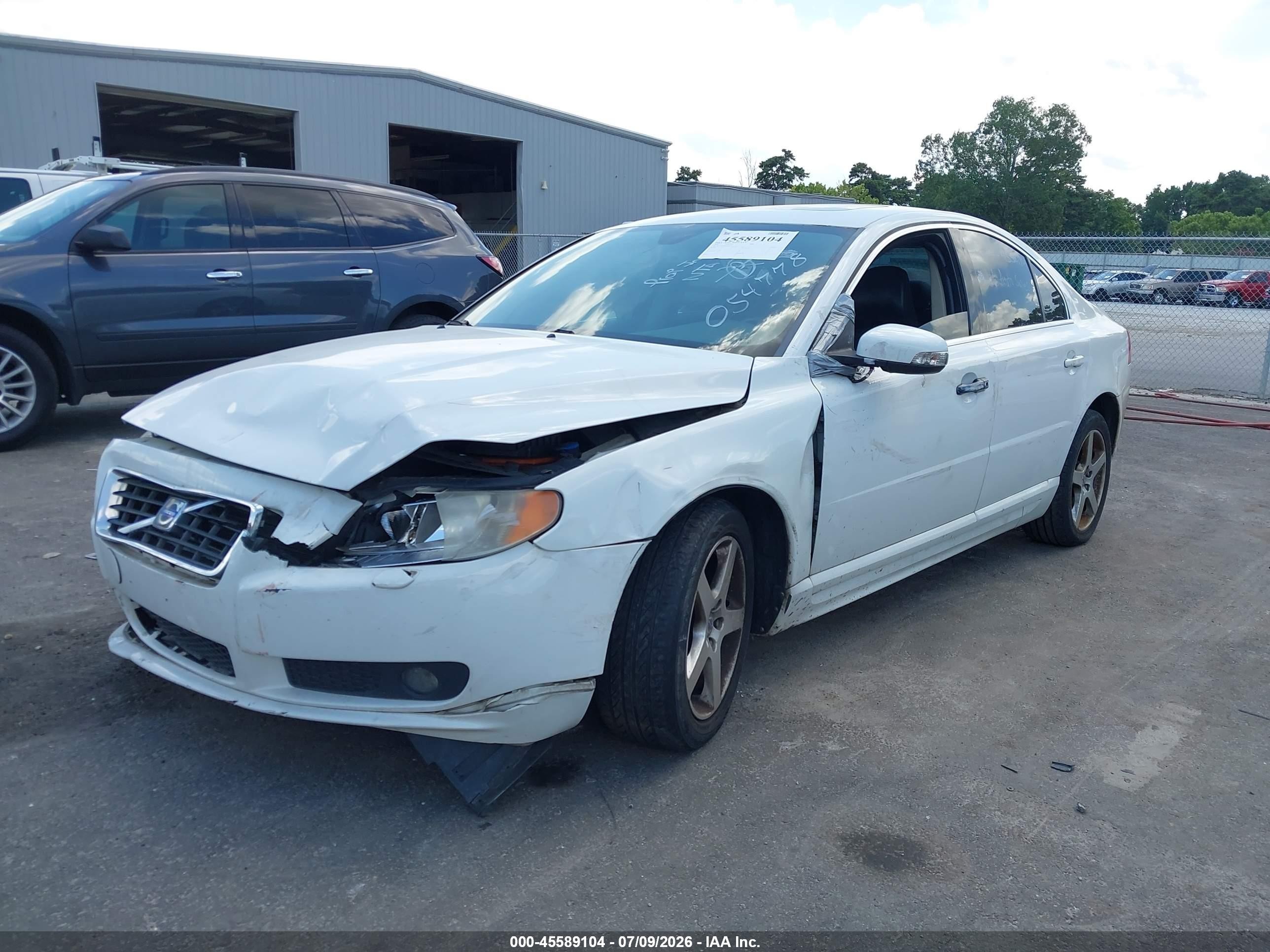 2008 Volvo S80 3.0l Turbo White vin: YV1AH992681054778