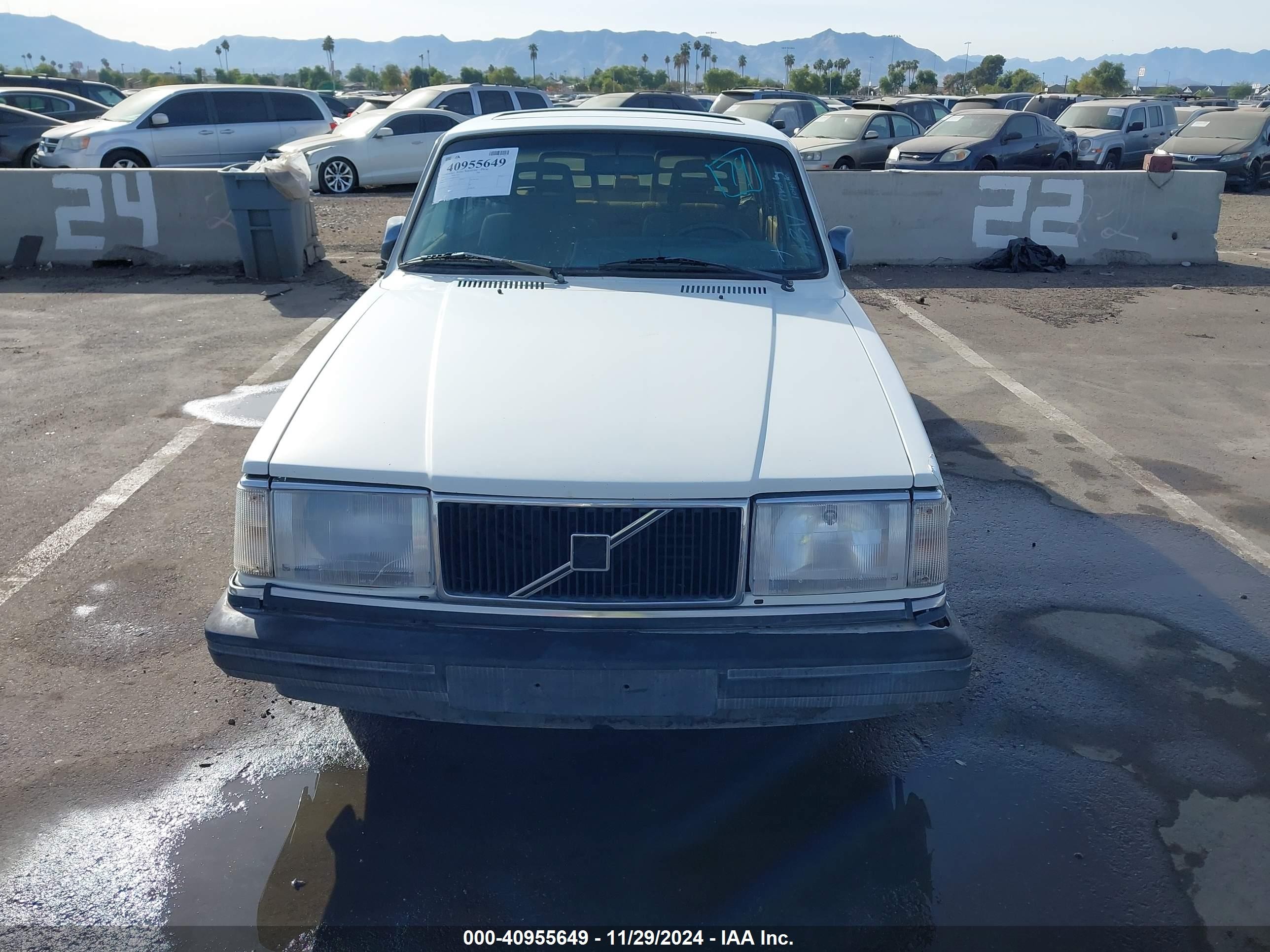1992 Volvo 240 Gl White vin: YV1AS8801N1462449