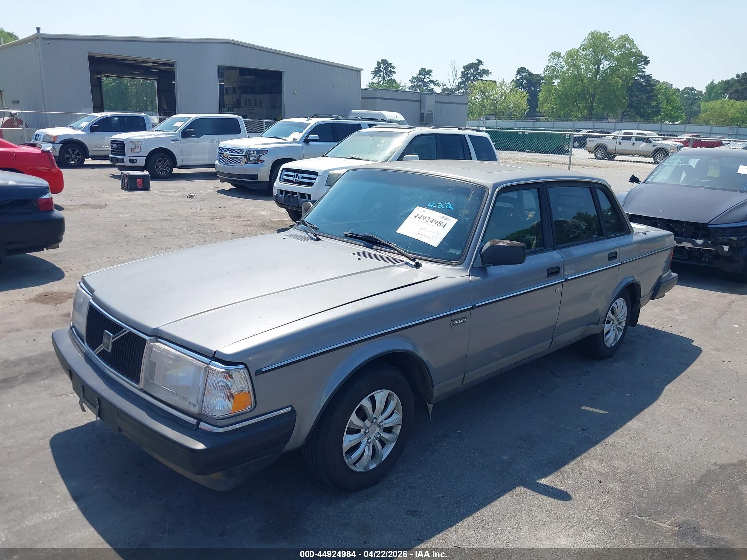 1992 Volvo 240 Gl Gray vin: YV1AS8802N1467286