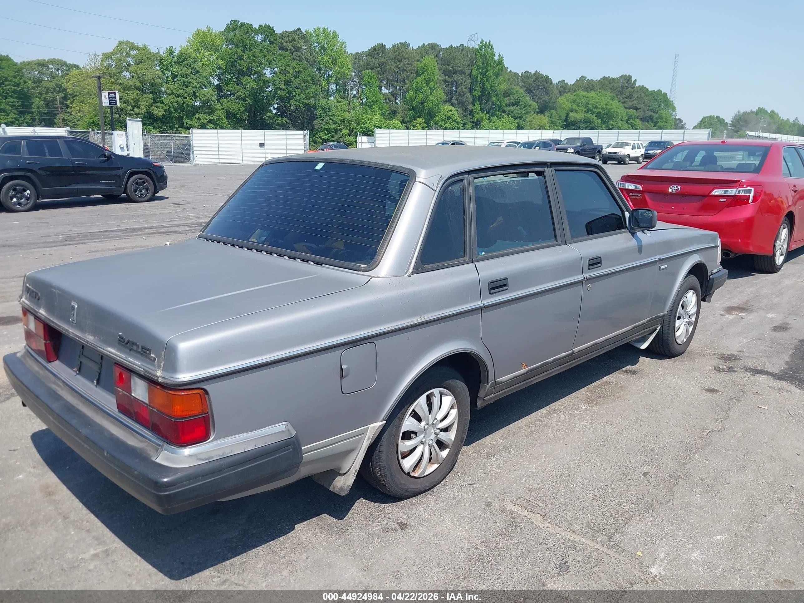 1992 Volvo 240 Gl Gray vin: YV1AS8802N1467286