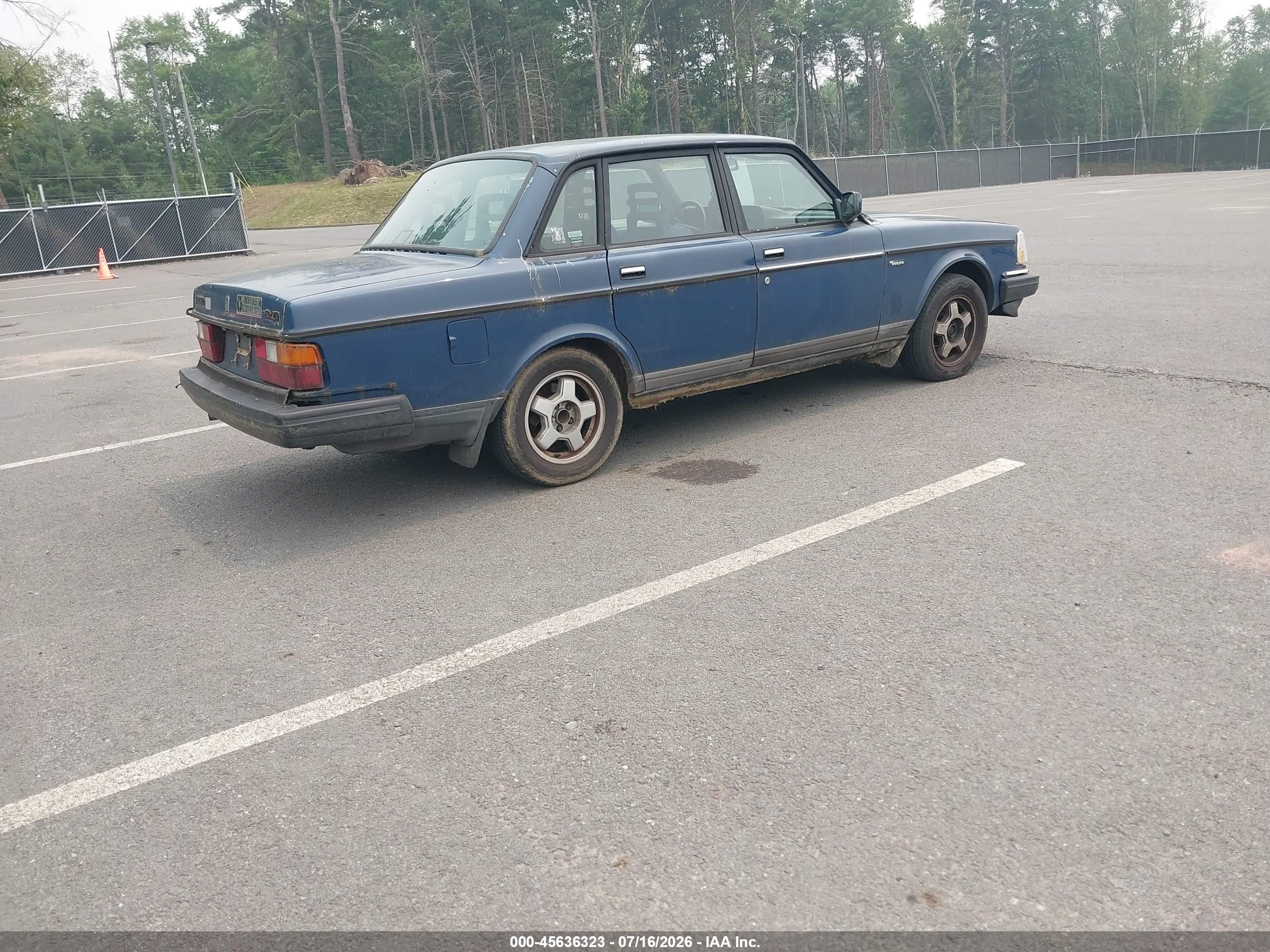 1992 Volvo 240 Gl Blue vin: YV1AS8802N1471029