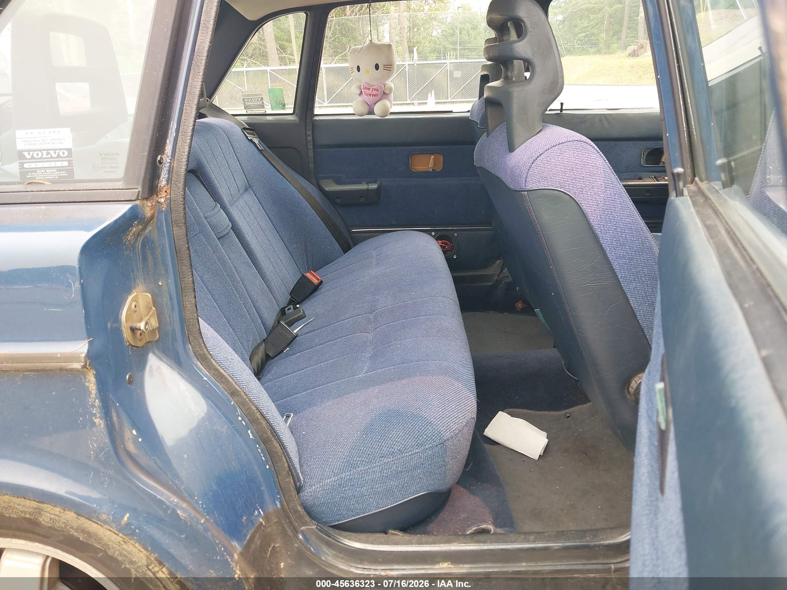 1992 Volvo 240 Gl Blue vin: YV1AS8802N1471029