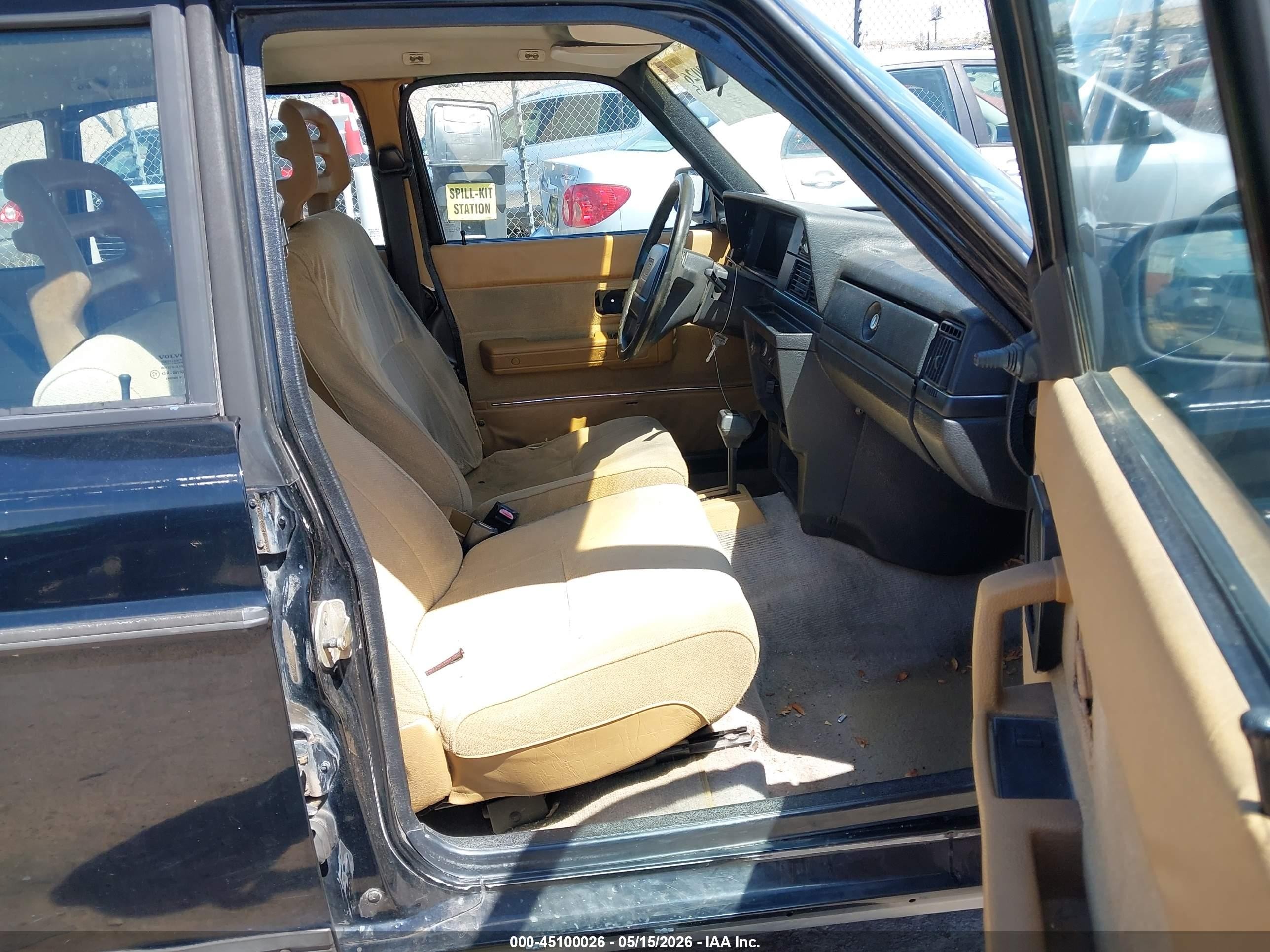 1992 Volvo 240 Gl Black vin: YV1AS8803N1460279