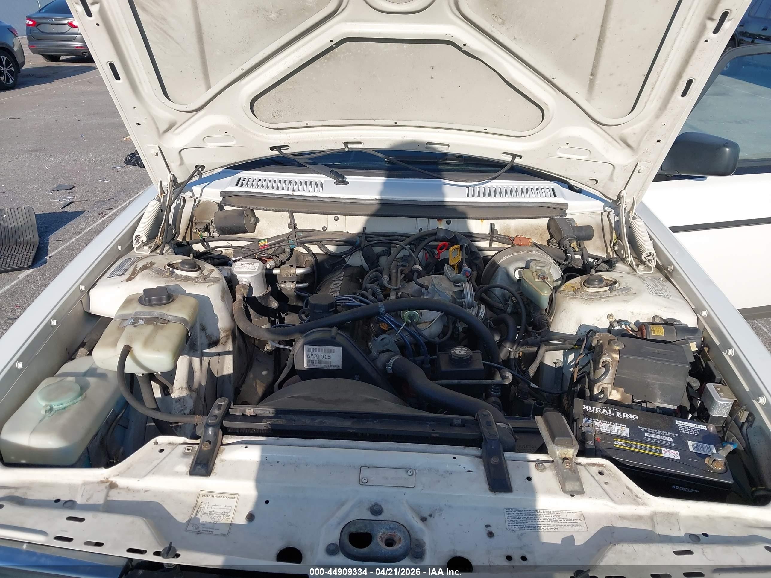 1992 Volvo 240 Gl White vin: YV1AS8807N1471074