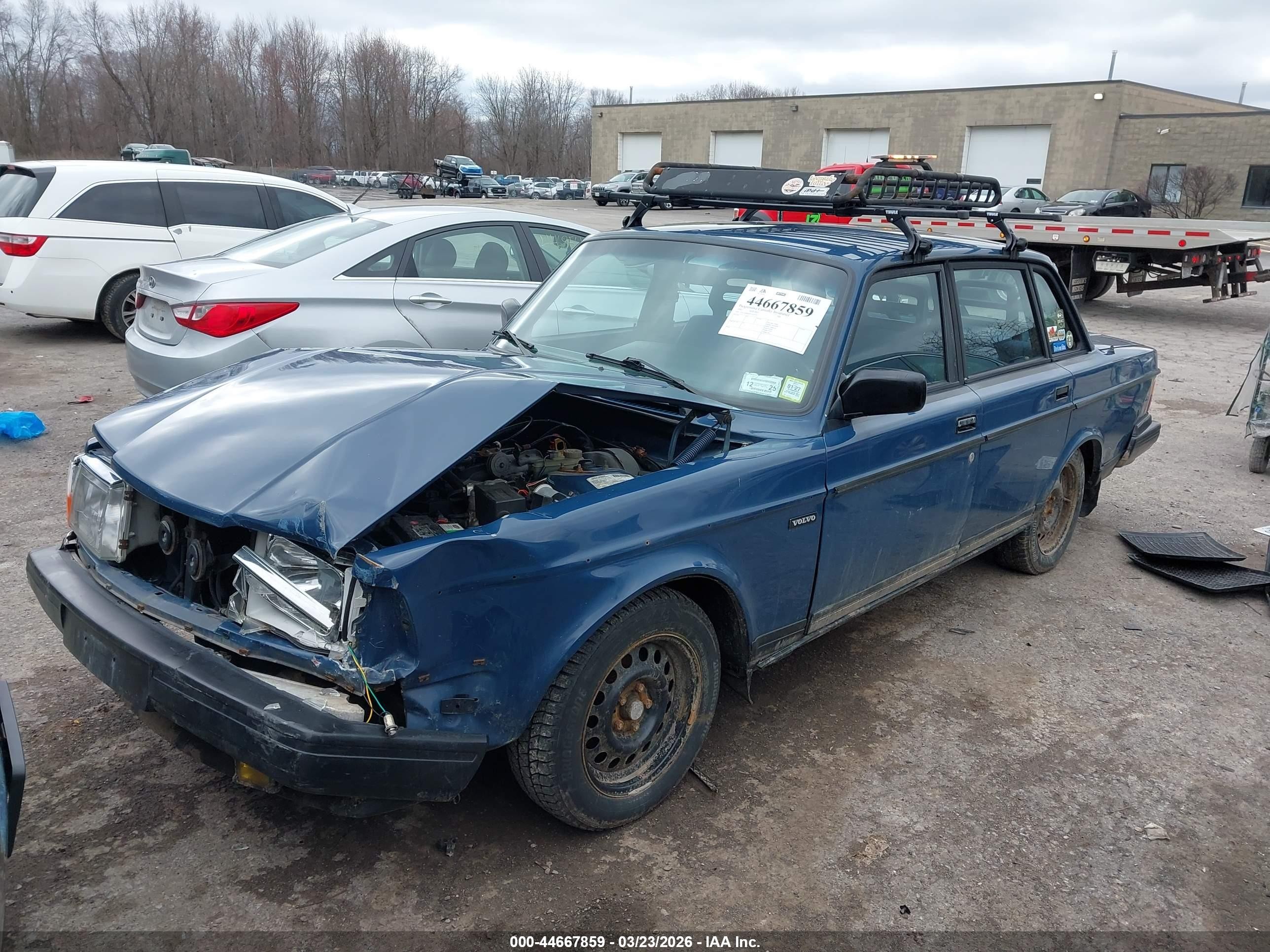 1992 Volvo 240 Gl Blue vin: YV1AS8808N1459791