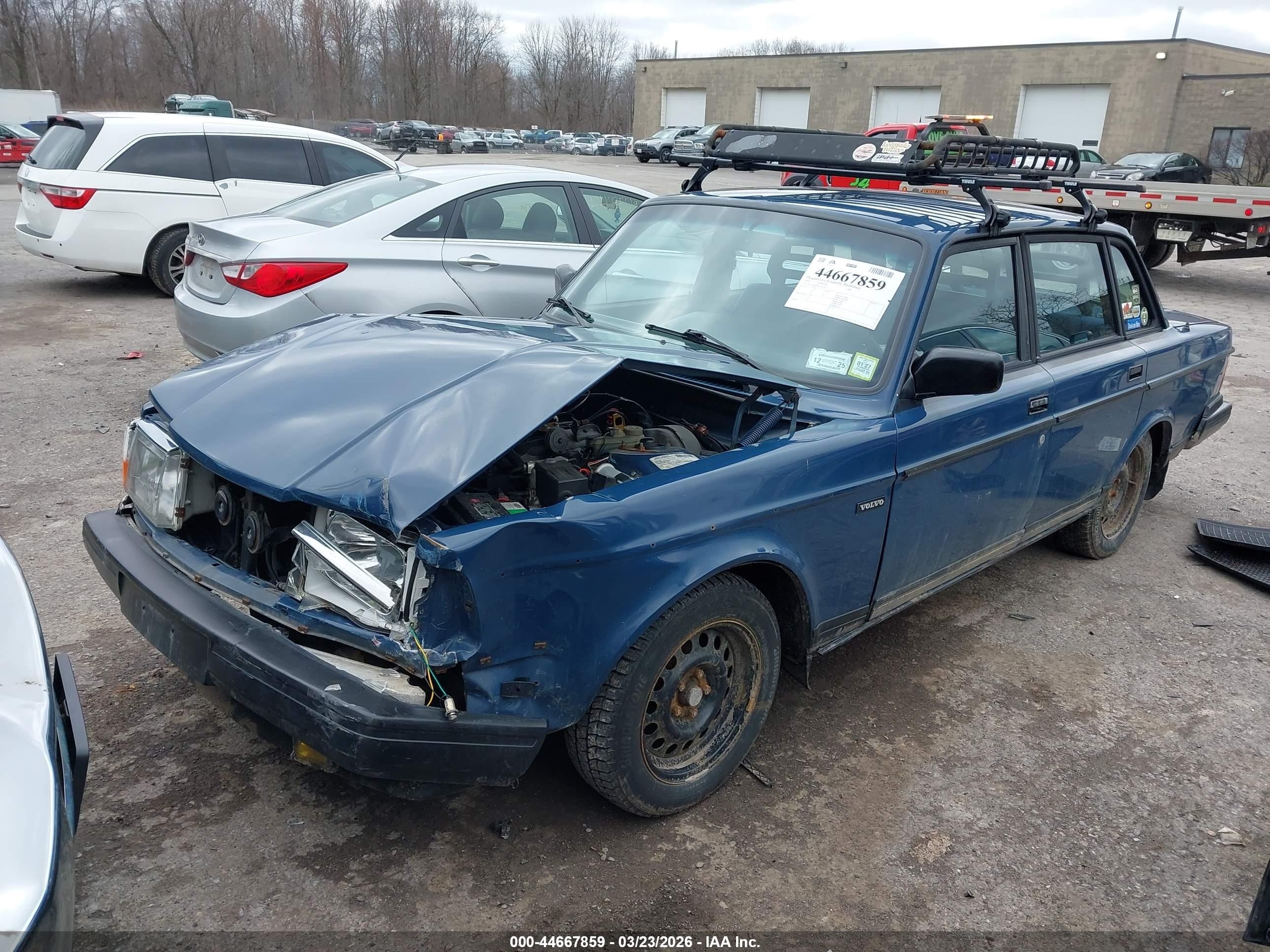 1992 Volvo 240 Gl Blue vin: YV1AS8808N1459791