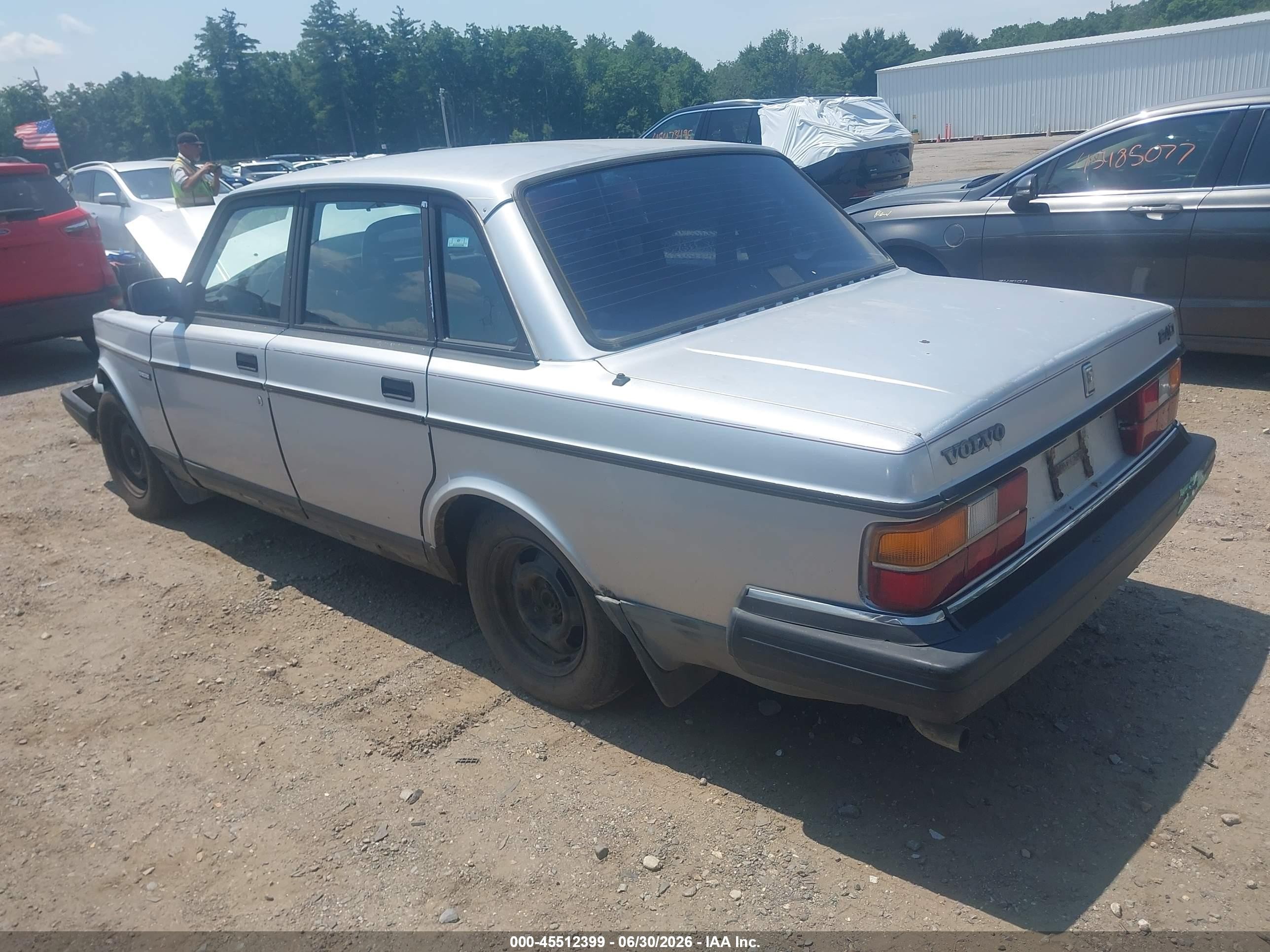 1992 Volvo 240 Gl Silver vin: YV1AS880XN1460442
