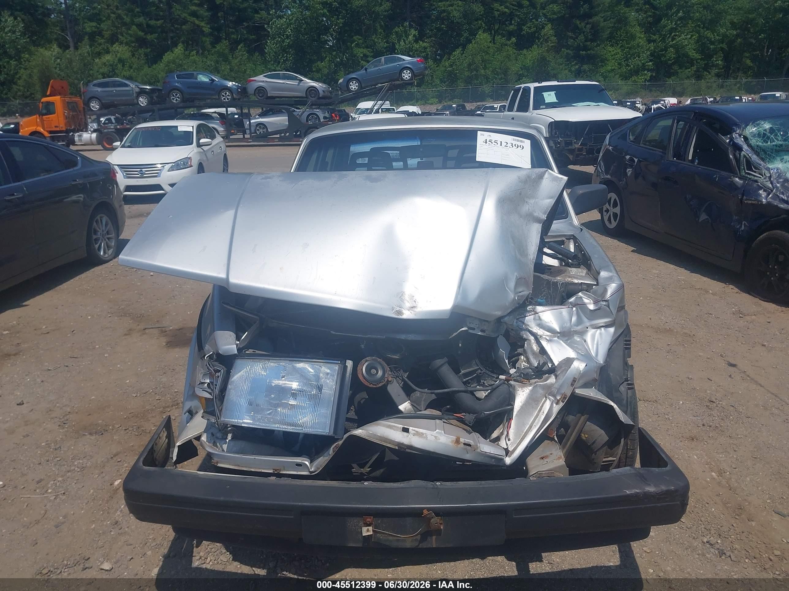 1992 Volvo 240 Gl Silver vin: YV1AS880XN1460442