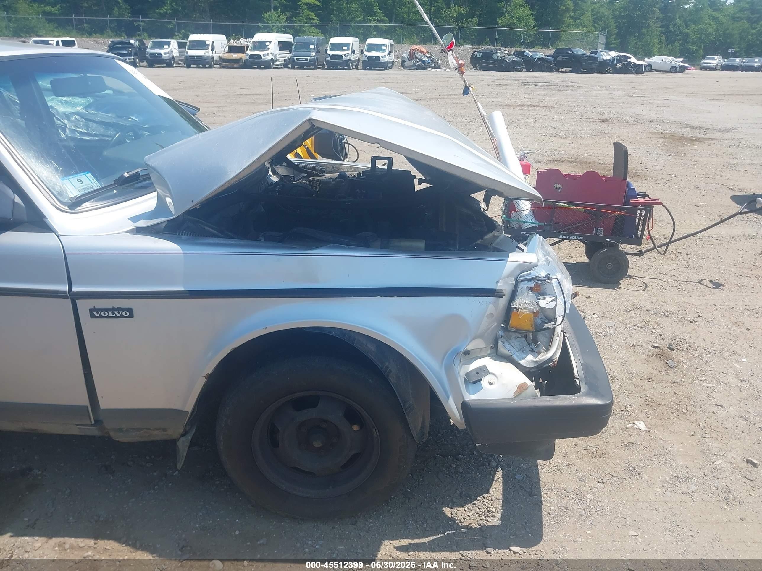 1992 Volvo 240 Gl Silver vin: YV1AS880XN1460442
