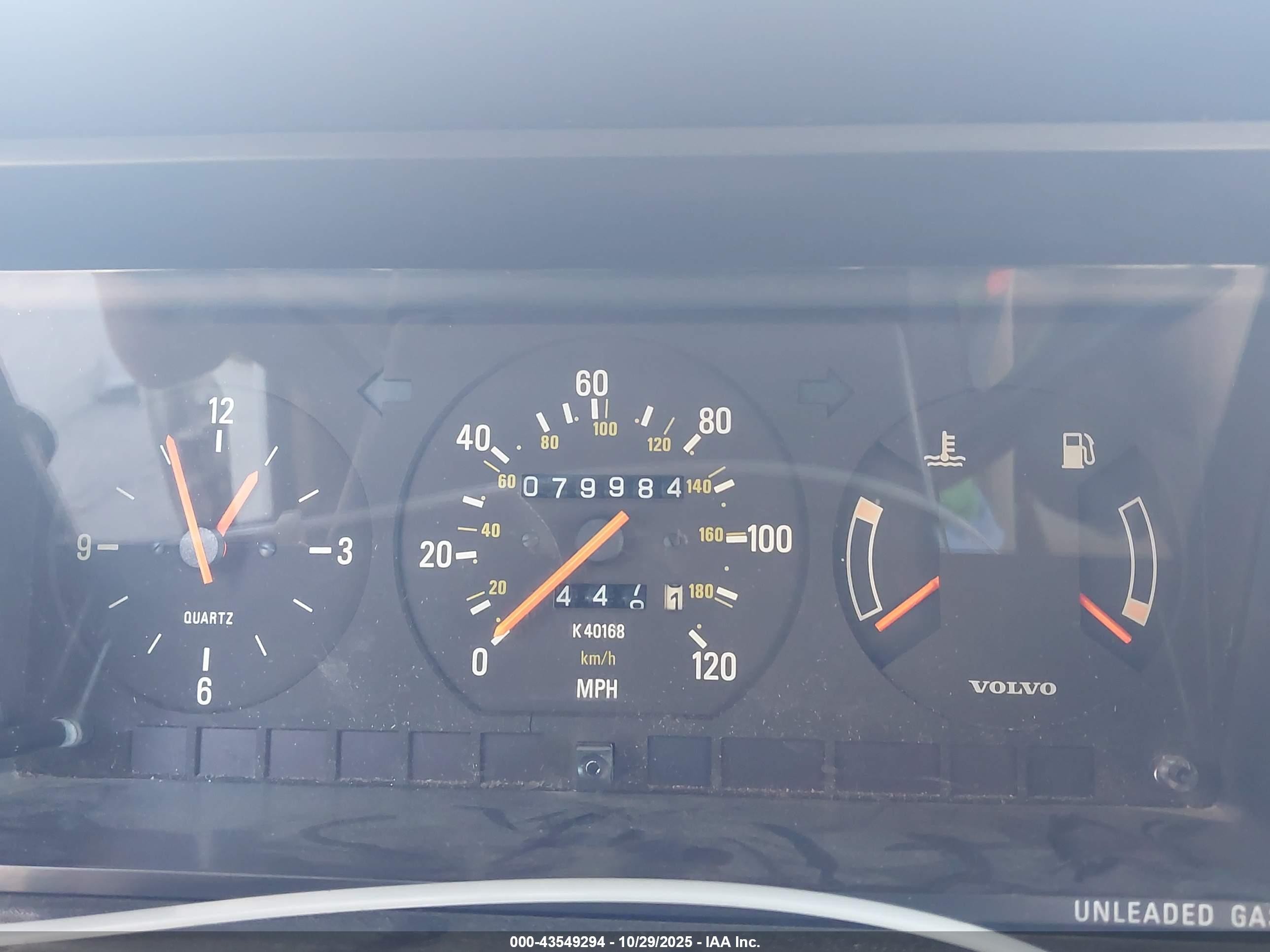 1992 Volvo 240 Gl White vin: YV1AS8813N1463594