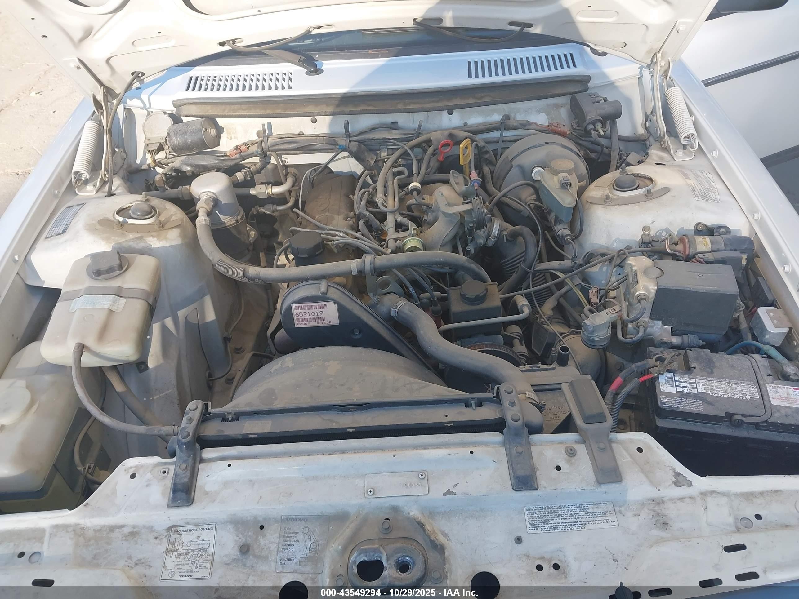 1992 Volvo 240 Gl White vin: YV1AS8813N1463594